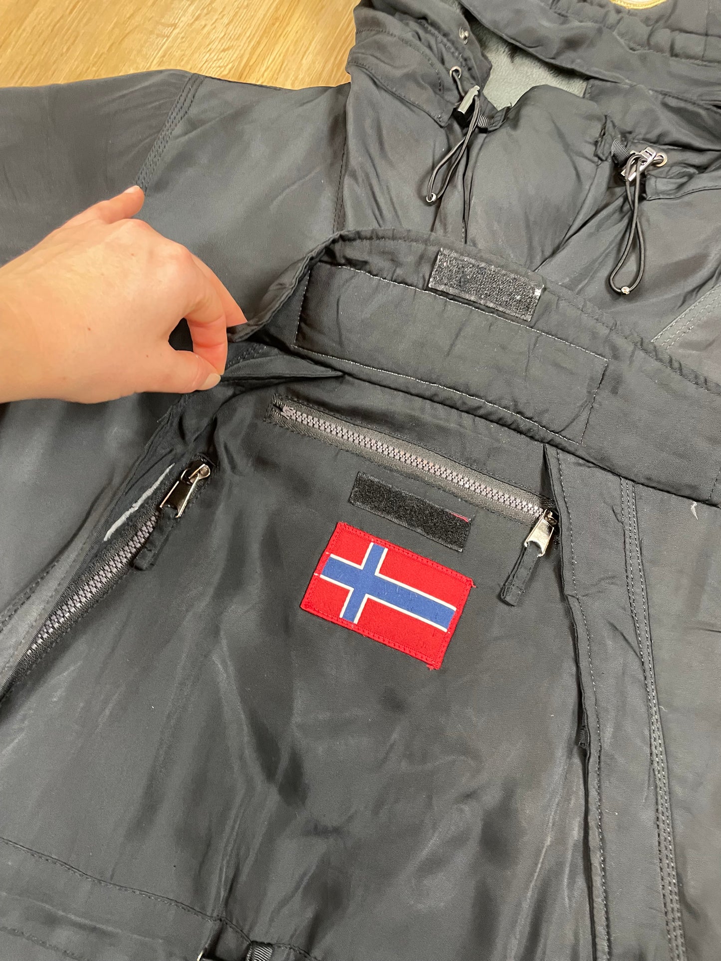 Napapijri Dicke Überziehjacke Schwarz S - Dicke Schlichte Herren Winterjacke