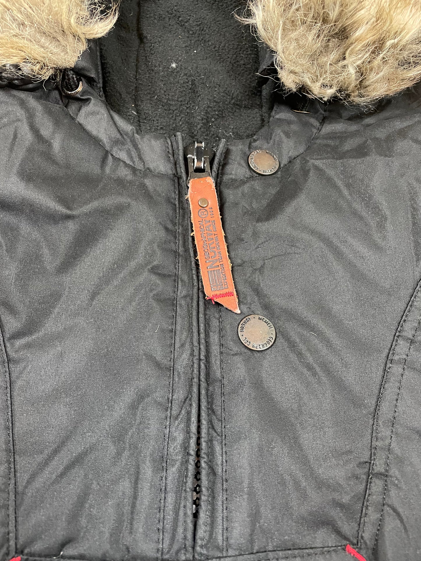 Geographical Norway Dicke Überzieh-Jacke Schwarz L - Schlichte & Warme Herren Winterjacke