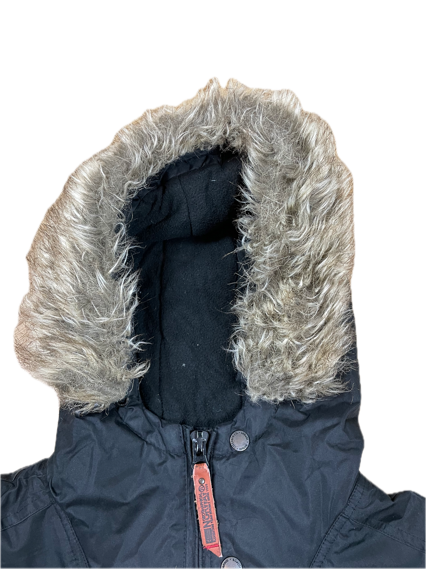 Geographical Norway Dicke Überzieh-Jacke Schwarz L - Schlichte & Warme Herren Winterjacke
