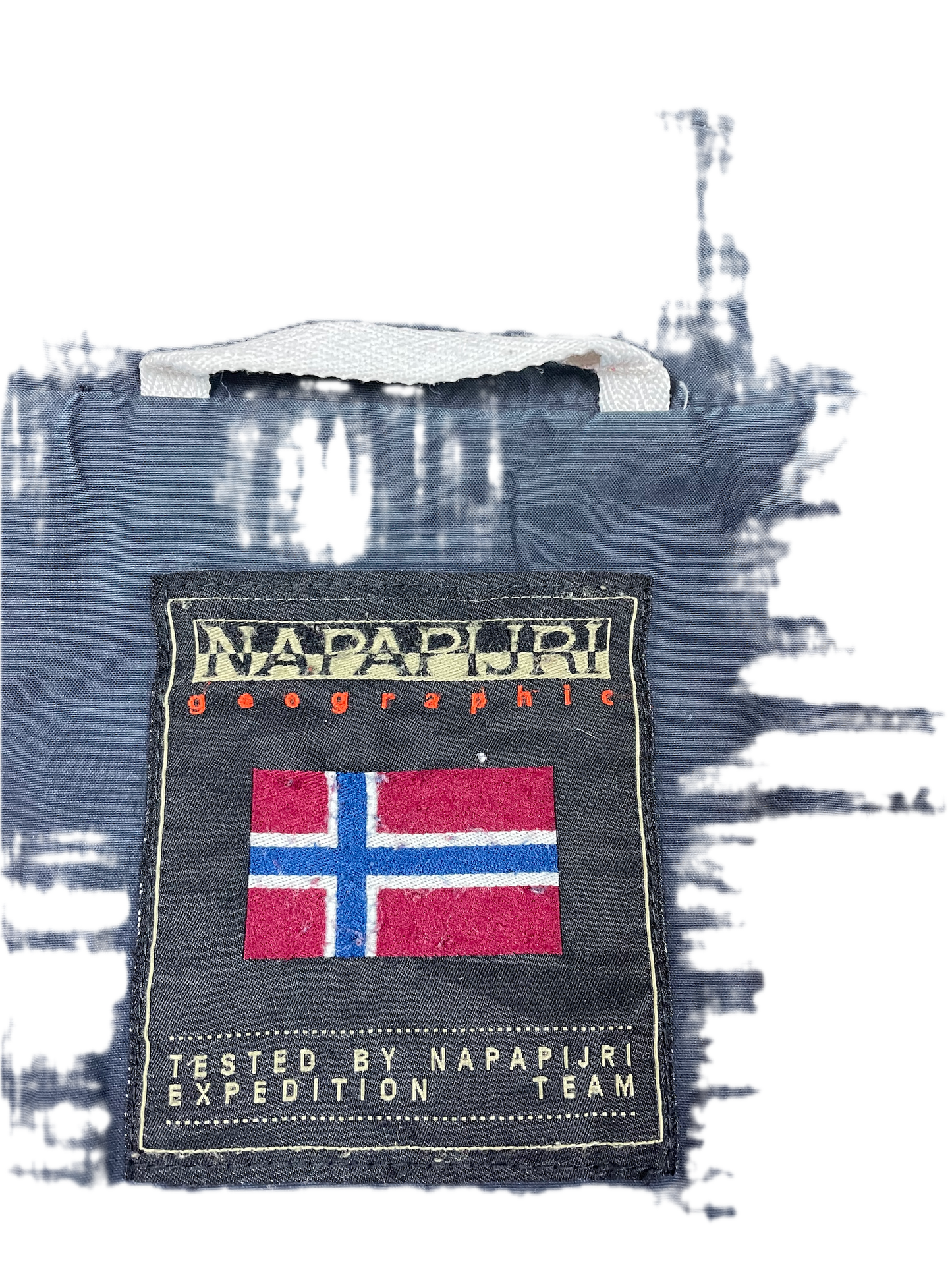 Vintage Napapijri Geographic Jacke Schwarz XXL - Schlichte & Warme Damen Jacke