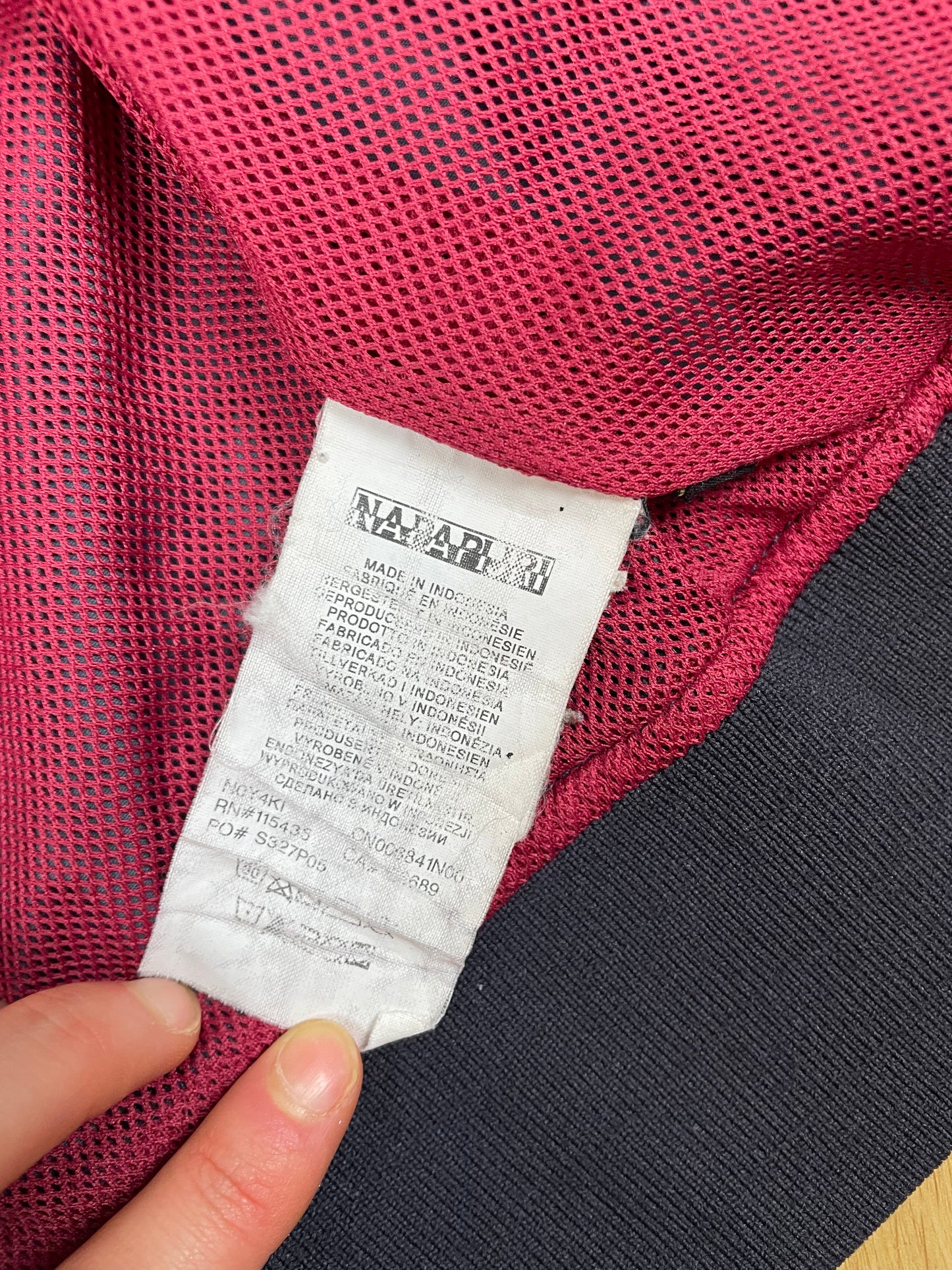 Vintage Napapijri Geographic Jacke Schwarz XXL - Schlichte & Warme Damen Jacke
