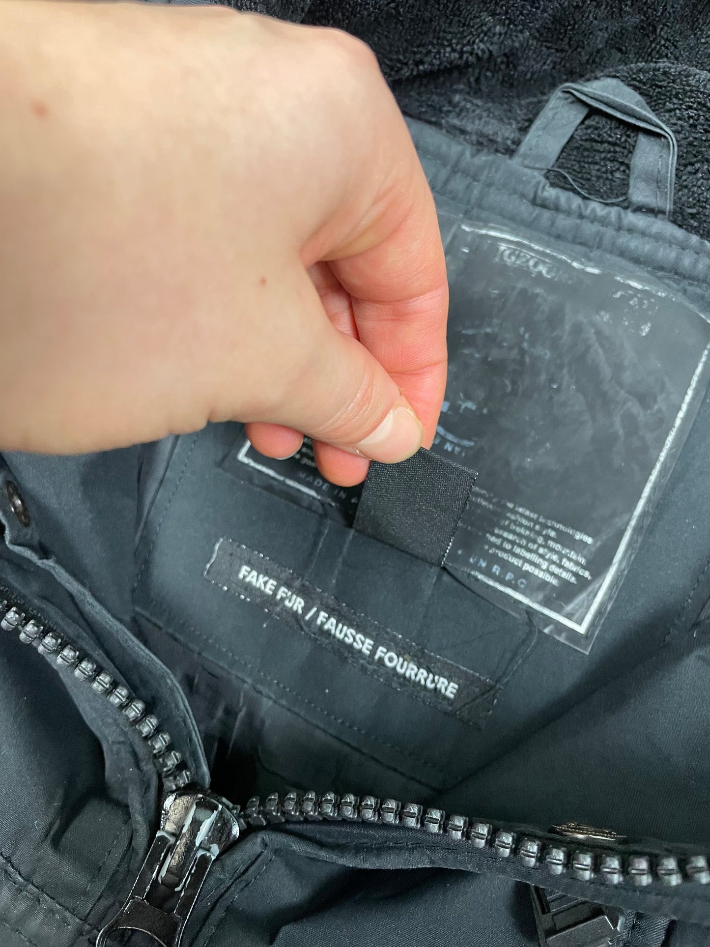 Vintage Geographical Norway Dicke Überziehjacke Schwarz S - Schlichte Herren Winterjacke
