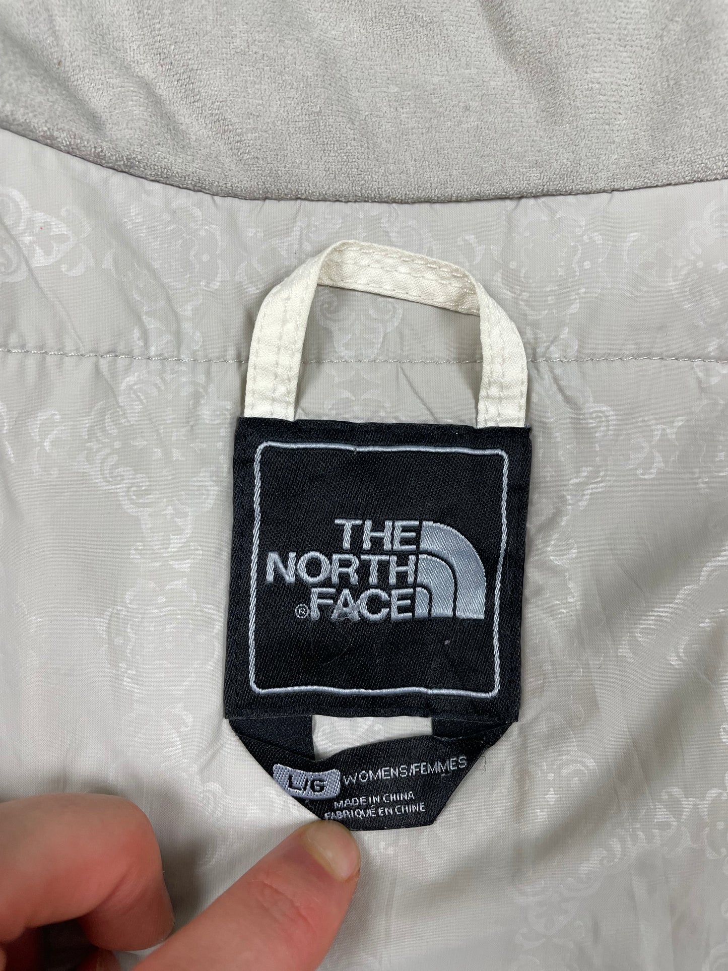 The North Face Dicke Jacke Creme L - Schlichte & Praktische Damen Jacke
