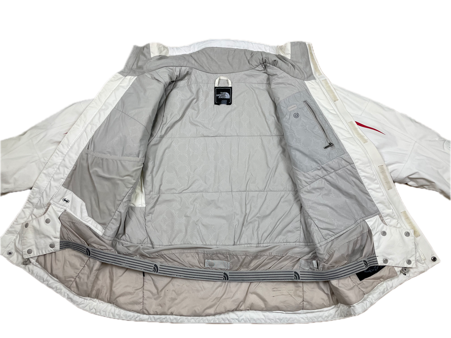 The North Face Dicke Jacke Creme L - Schlichte & Praktische Damen Jacke