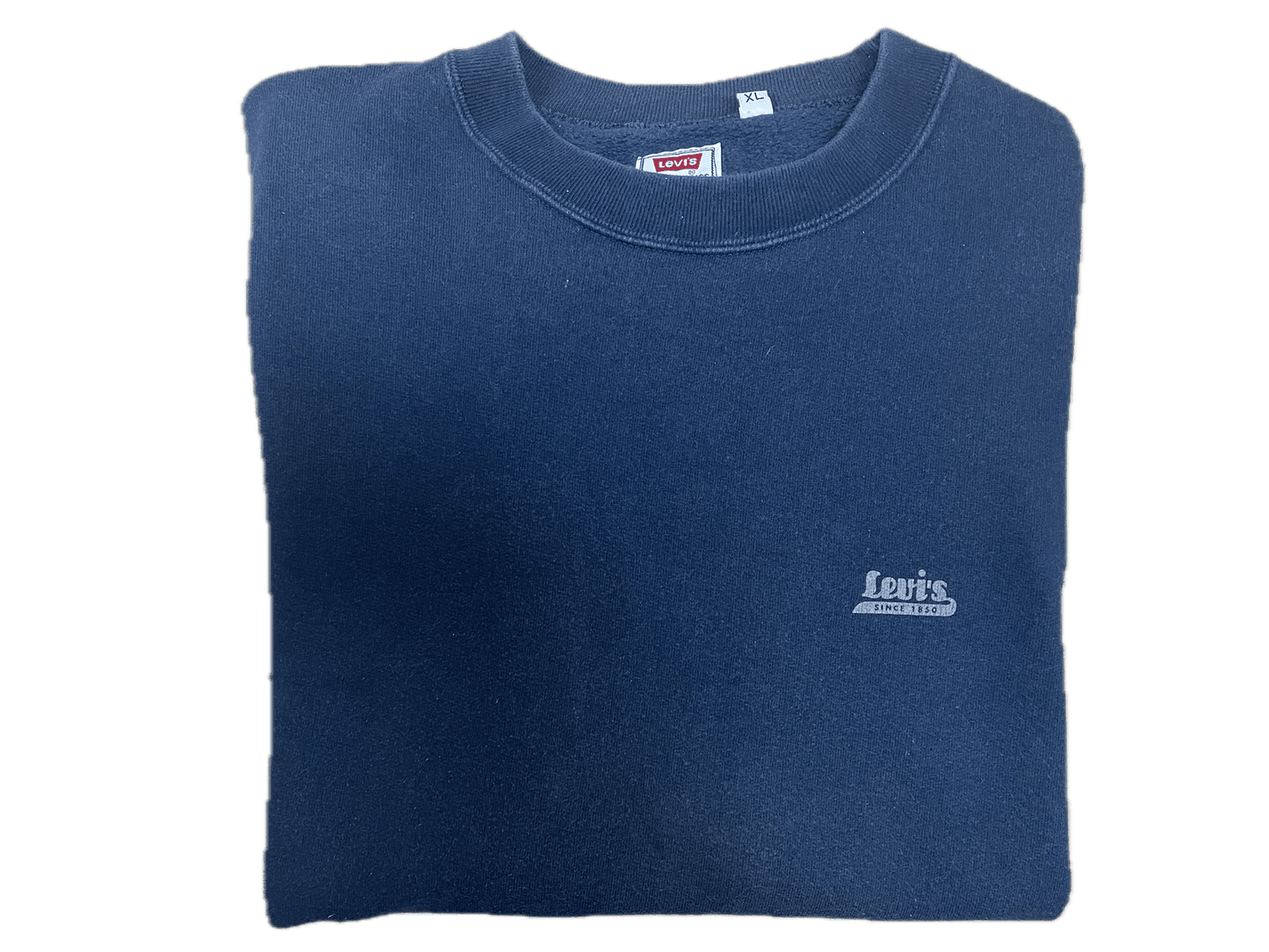 Vintage Levi's Sweater Schwarz XL - Basic Herren Pullover Vintage Klamotten, Secondhand Klamotten, Retro Mode, Nachhaltige Mode, Einzigartige Stücke, Zeitlose Mode, Umweltfreundliche Kleidung, Stilvolle Secondhand Mode, Hochwertige Vintage Kleidung