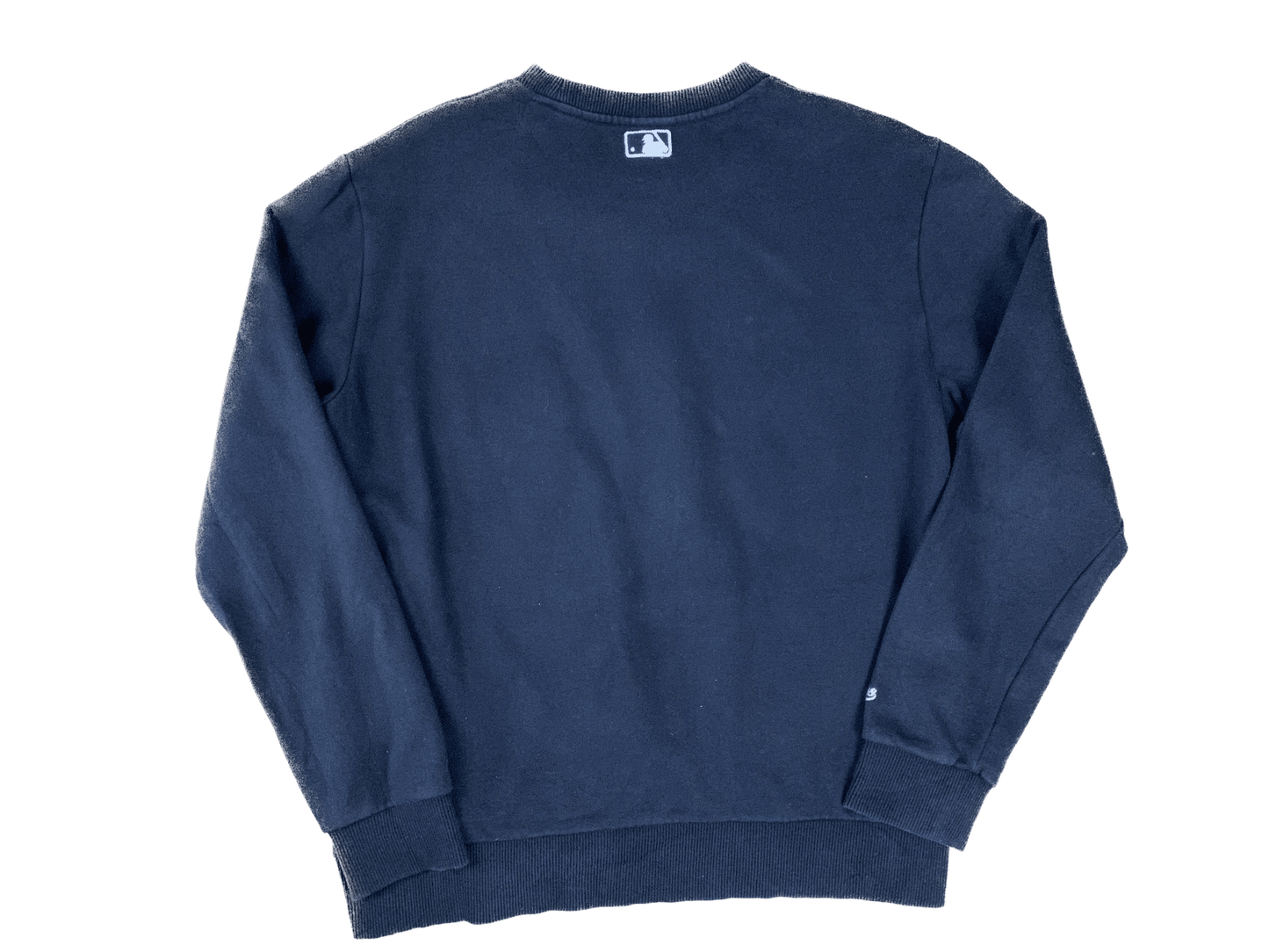 Vintage MLB Yankees Sweater Schwarz M - Robuster Sweater Vintage Klamotten, Secondhand Klamotten, Retro Mode, Nachhaltige Mode, Einzigartige Stücke, Zeitlose Mode, Umweltfreundliche Kleidung, Stilvolle Secondhand Mode, Hochwertige Vintage Kleidung