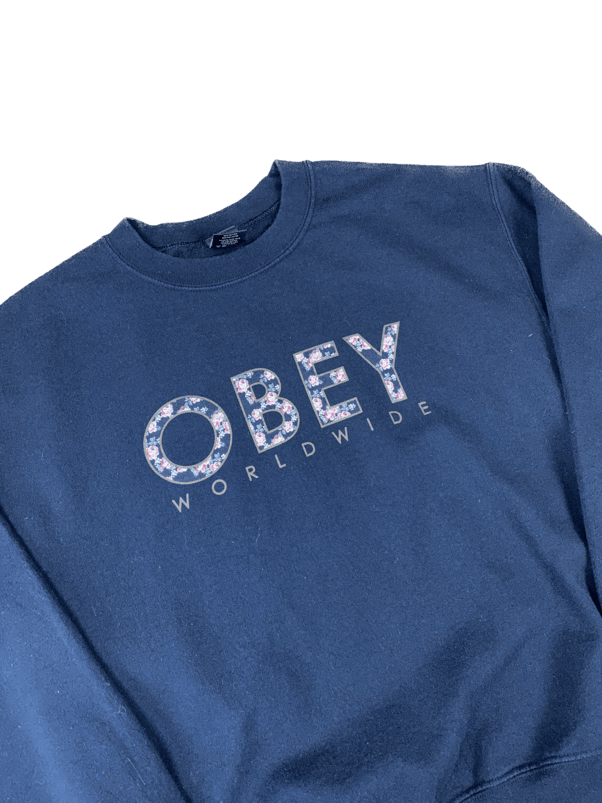 Vintage Obey Sweater Schwarz M - Lockerer und Gemütlicher Herren Pullover Vintage Klamotten, Secondhand Klamotten, Retro Mode, Nachhaltige Mode, Einzigartige Stücke, Zeitlose Mode, Umweltfreundliche Kleidung, Stilvolle Secondhand Mode, Hochwertige Vintage Kleidung