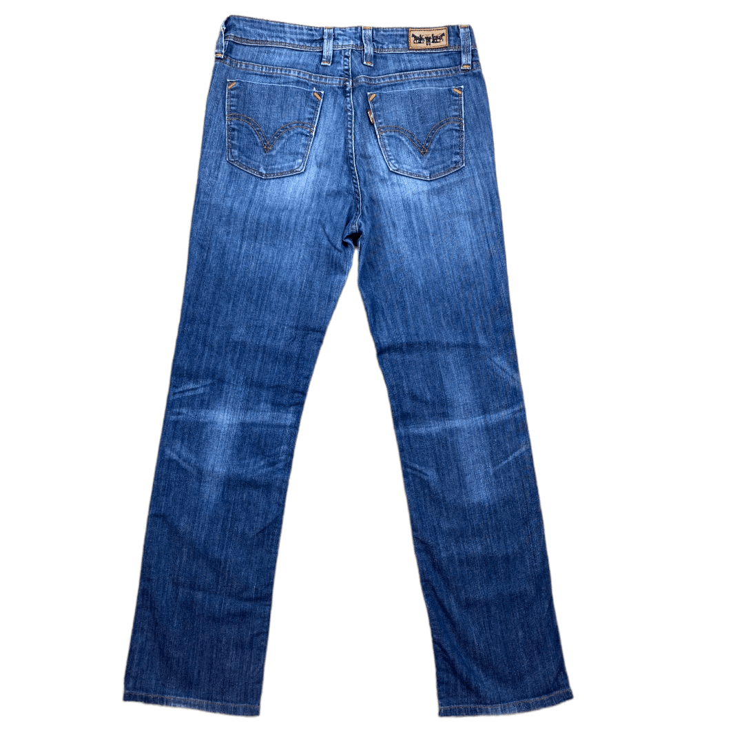 Vintage Levi's Jeans 627 Straight Fit Dunkelblau S - Basic Damen Jeans Vintage Klamotten, Secondhand Klamotten, Retro Mode, Nachhaltige Mode, Einzigartige Stücke, Zeitlose Mode, Umweltfreundliche Kleidung, Stilvolle Secondhand Mode, Hochwertige Vintage Kleidung