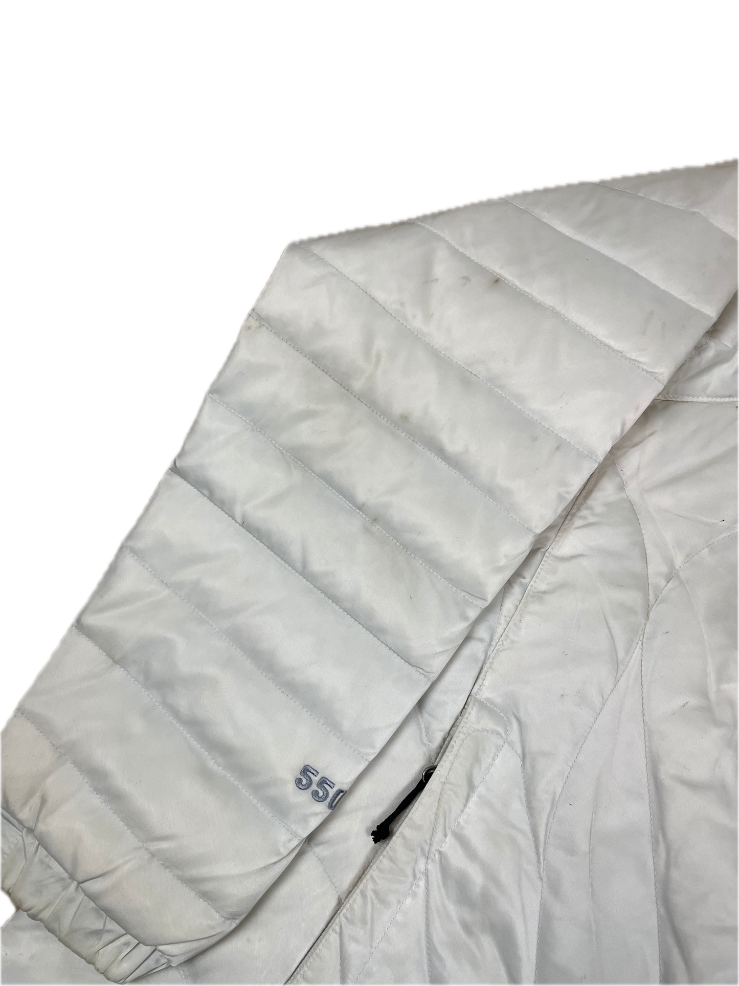 The North Face Puffer Jacket 550 Weiß L - Schlichte & Warme Damen Jacke