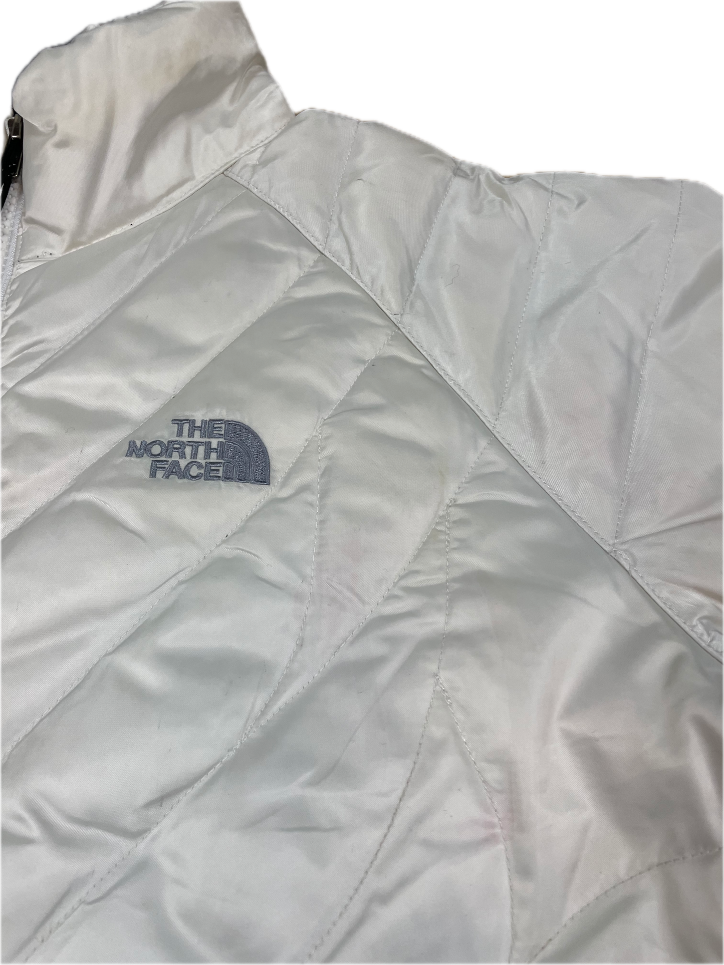The North Face Puffer Jacket 550 Weiß L - Schlichte & Warme Damen Jacke