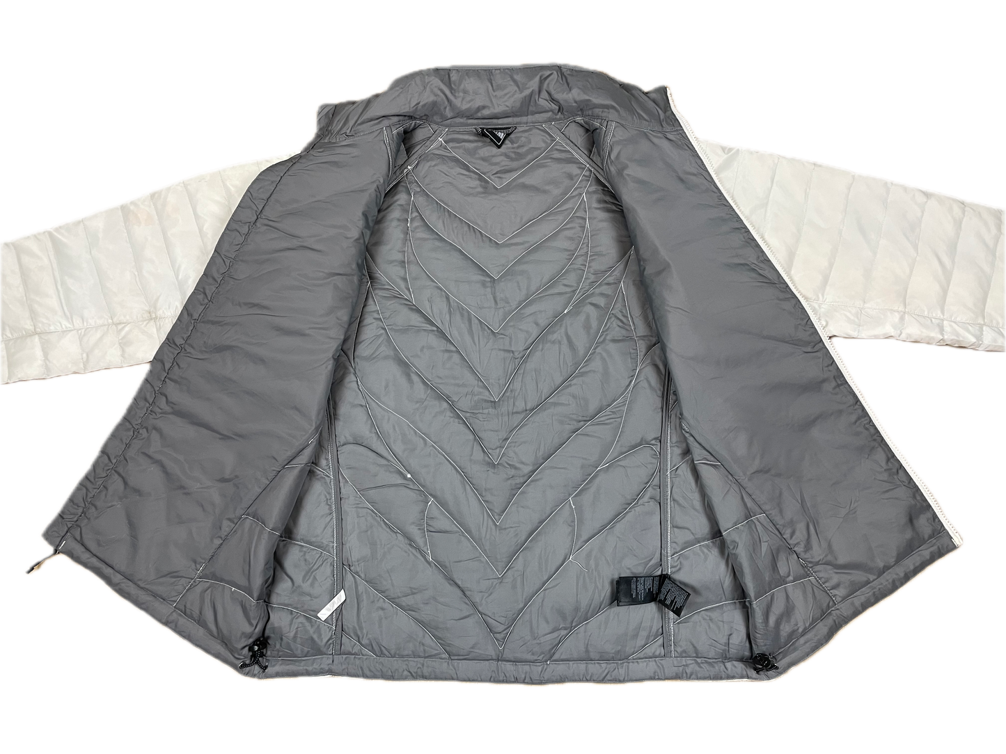 The North Face Puffer Jacket 550 Weiß L - Schlichte & Warme Damen Jacke