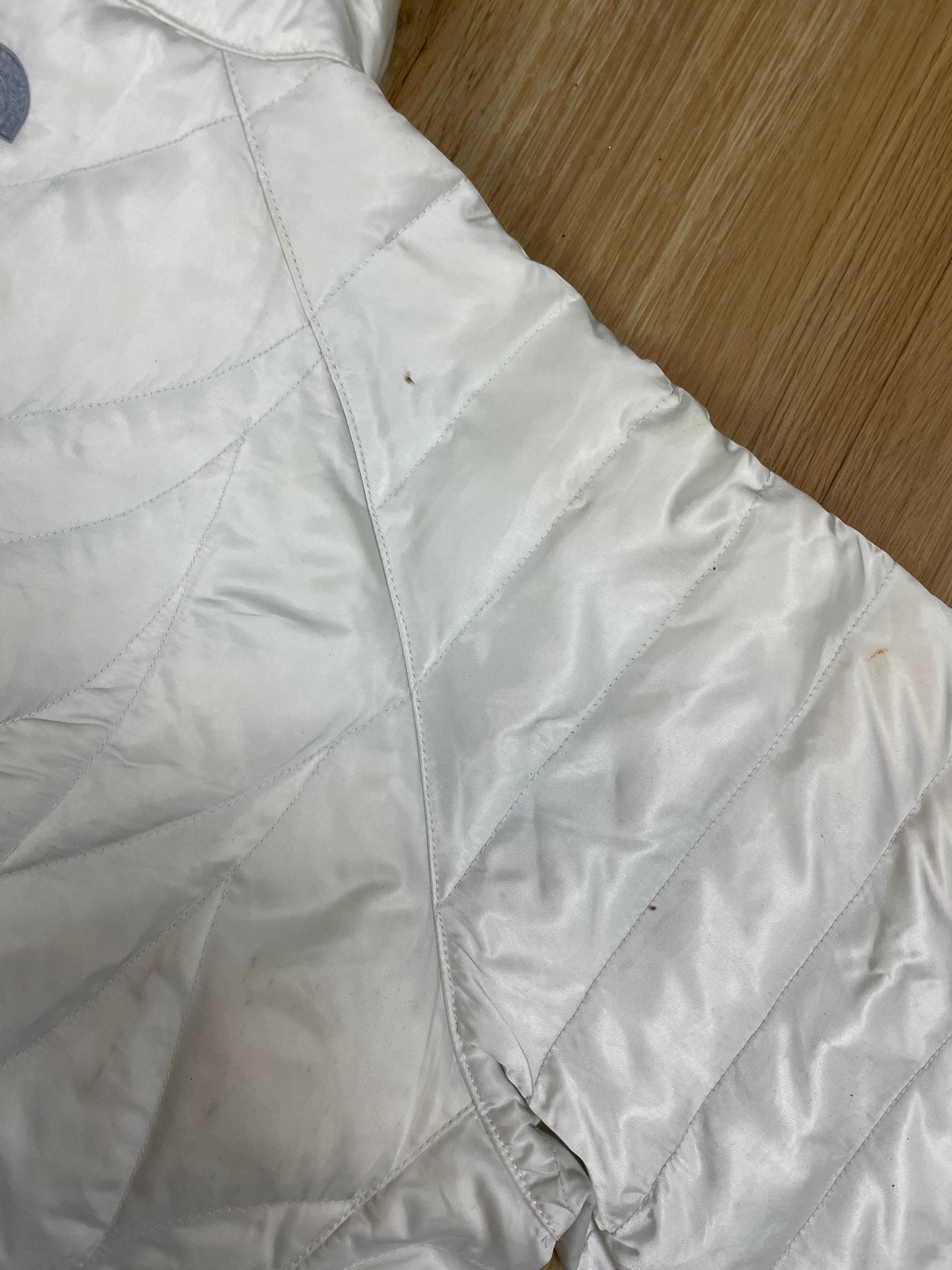 The North Face Puffer Jacket 550 Weiß L - Schlichte & Warme Damen Jacke