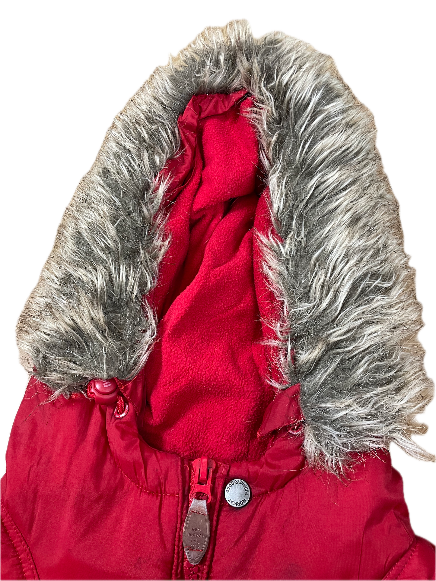 Geographical Norway Dicke Überziehjacke Rot L - Warme Herren Winterjacke