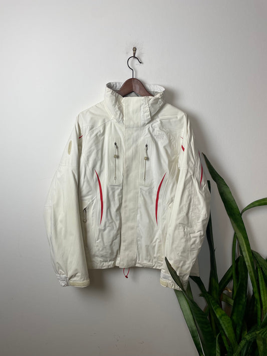 The North Face Dicke Jacke Creme L - Schlichte & Praktische Damen Jacke