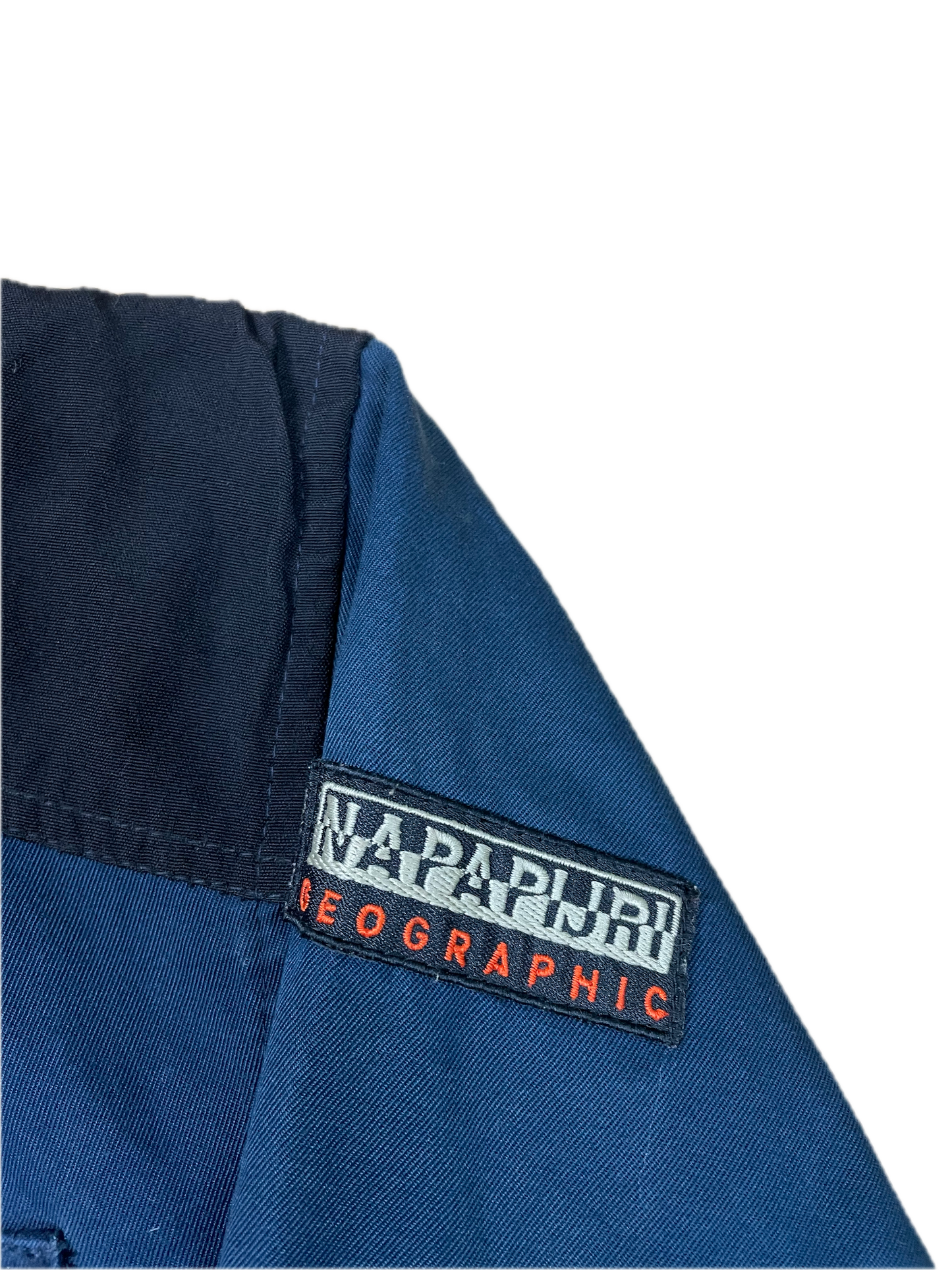 Vintage Napapijri Geographic Jacke Schwarz XL - Praktische Herren Outdoor Jacke