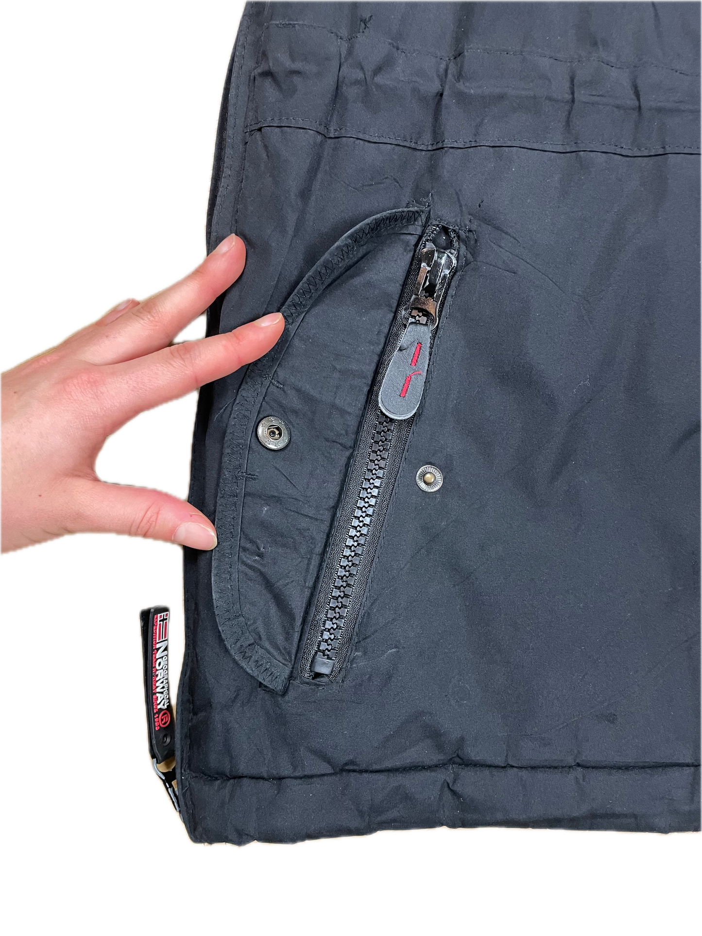 Geographical Norway Dicke Überziehjacke Schwarz L - Schlichte & Warme Winterjacke für Herren