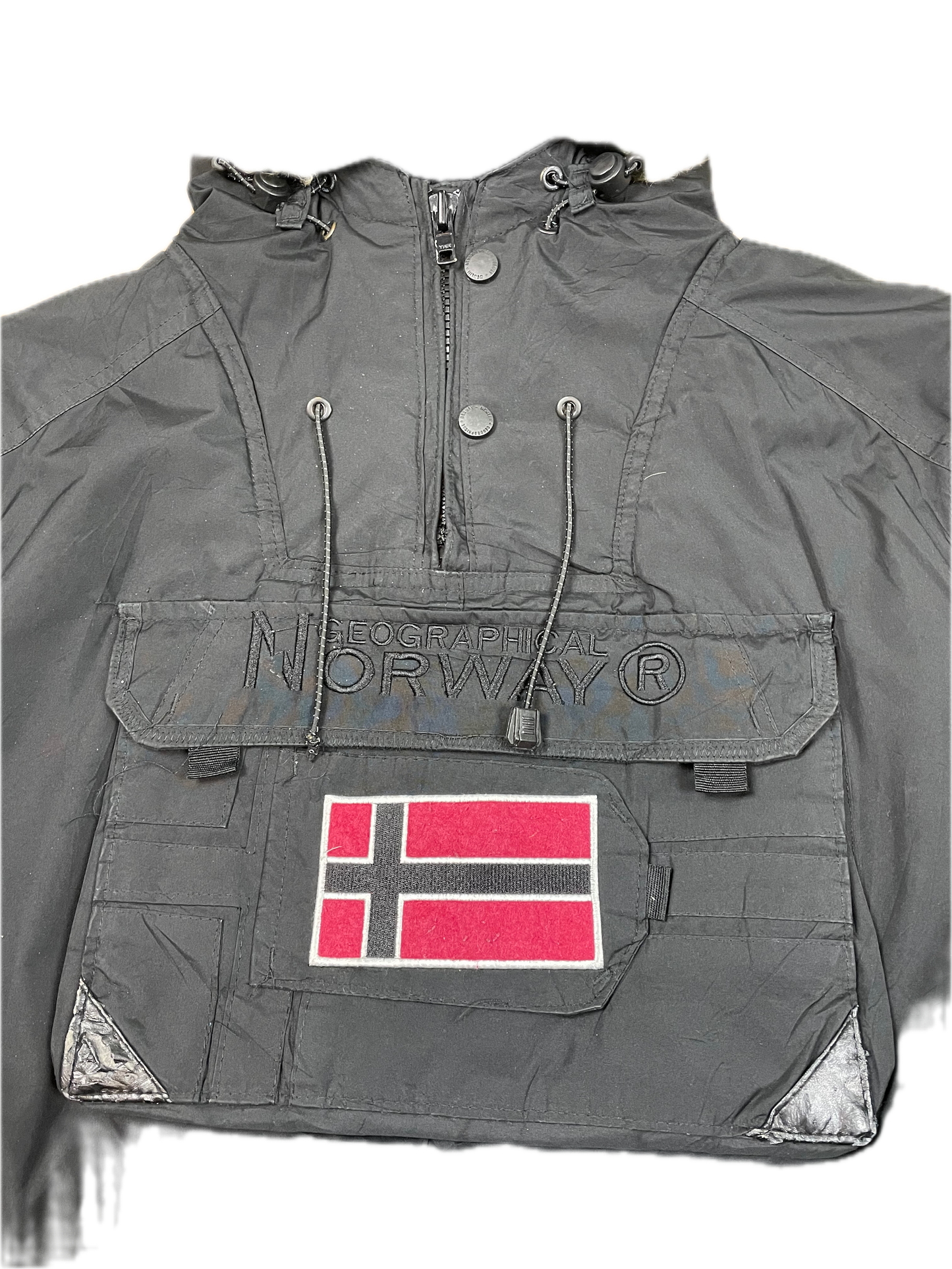 Geographical Norway Dicke Überziehjacke Schwarz L - Schlichte & Warme Winterjacke für Herren