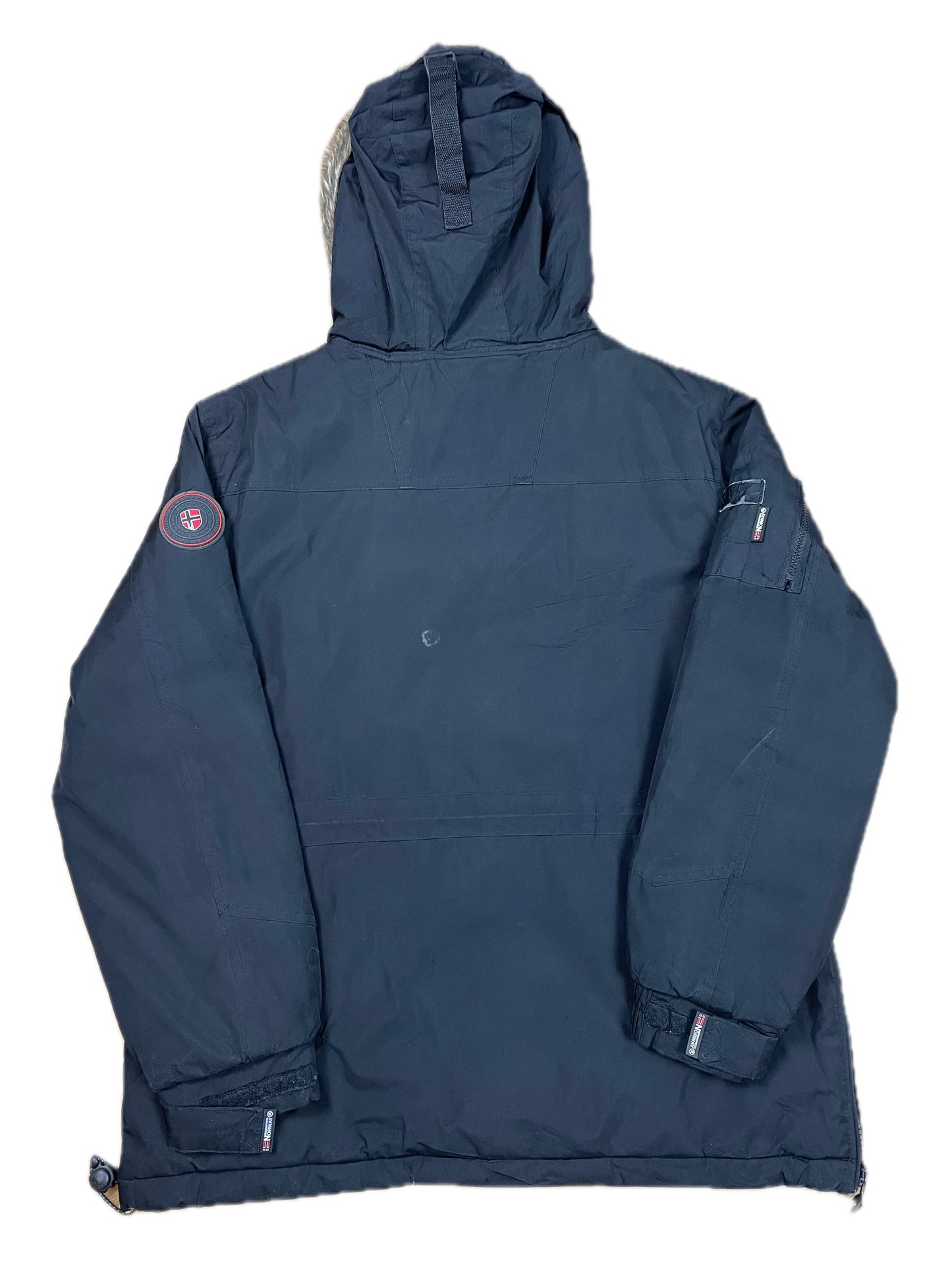 Geographical Norway Dicke Überziehjacke Schwarz L - Schlichte & Warme Winterjacke für Herren