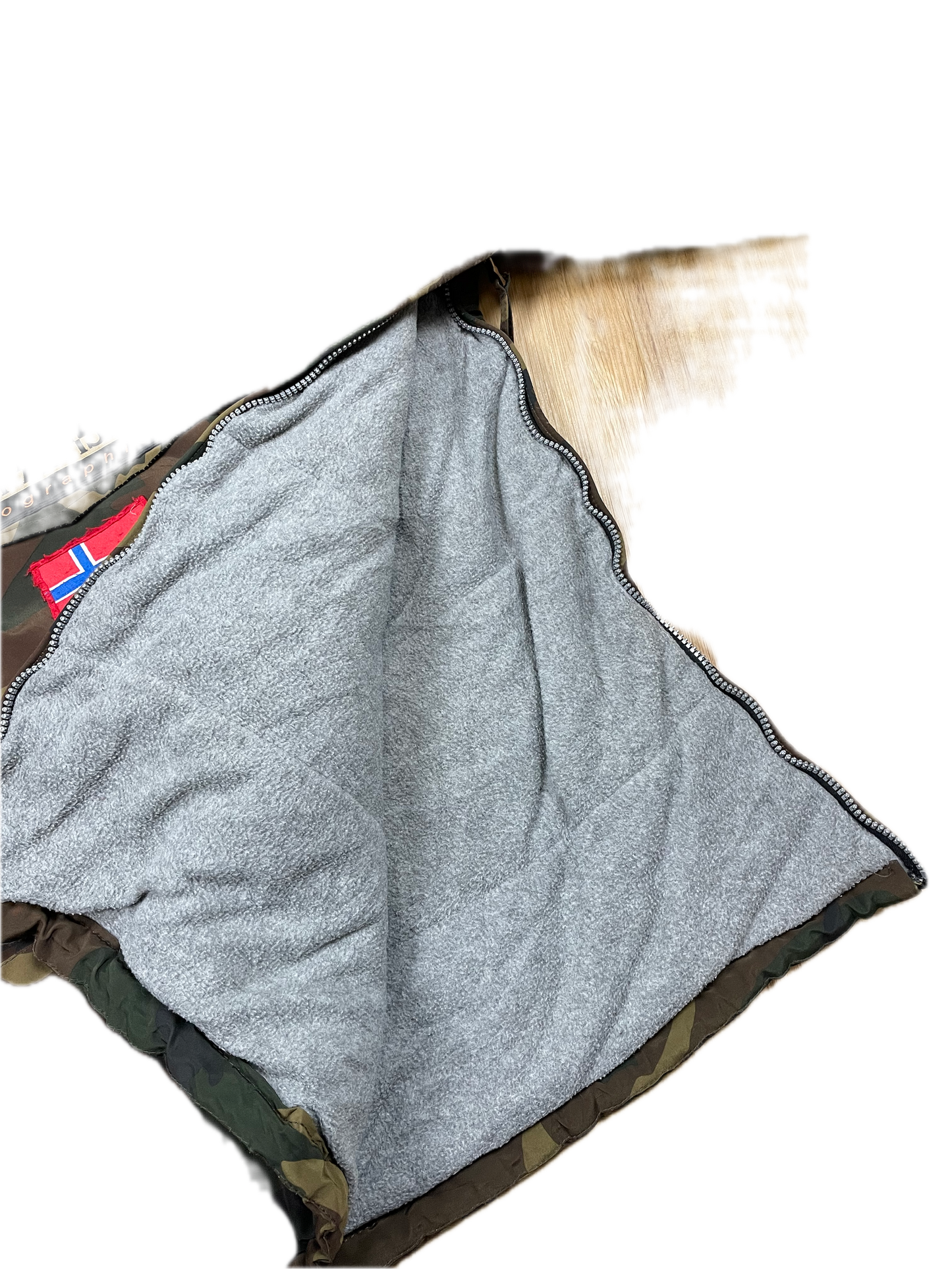 Napapijri Geographic Überziehjacke mit Military Print L - Dicke & Praktische Herren Winterjacke