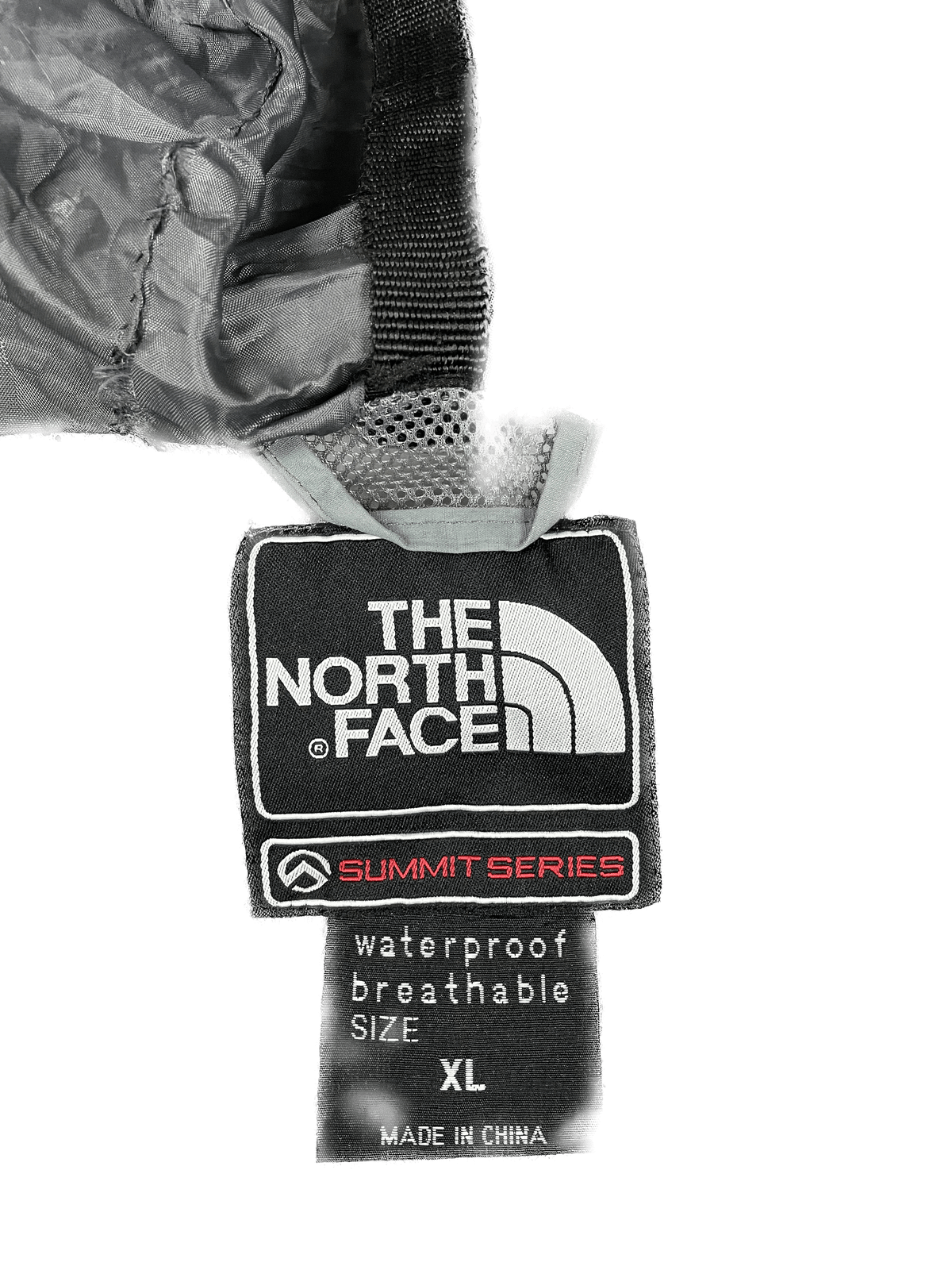 The North Face Summit Series Gore-Tex Regenjacke Grau/Schwarz XL - Funktionale und Bequeme Jacke Vintage Klamotten, Secondhand Klamotten, Retro Mode, Nachhaltige Mode, Einzigartige Stücke, Zeitlose Mode, Umweltfreundliche Kleidung, Stilvolle Secondhand Mode, Hochwertige Vintage Kleidung