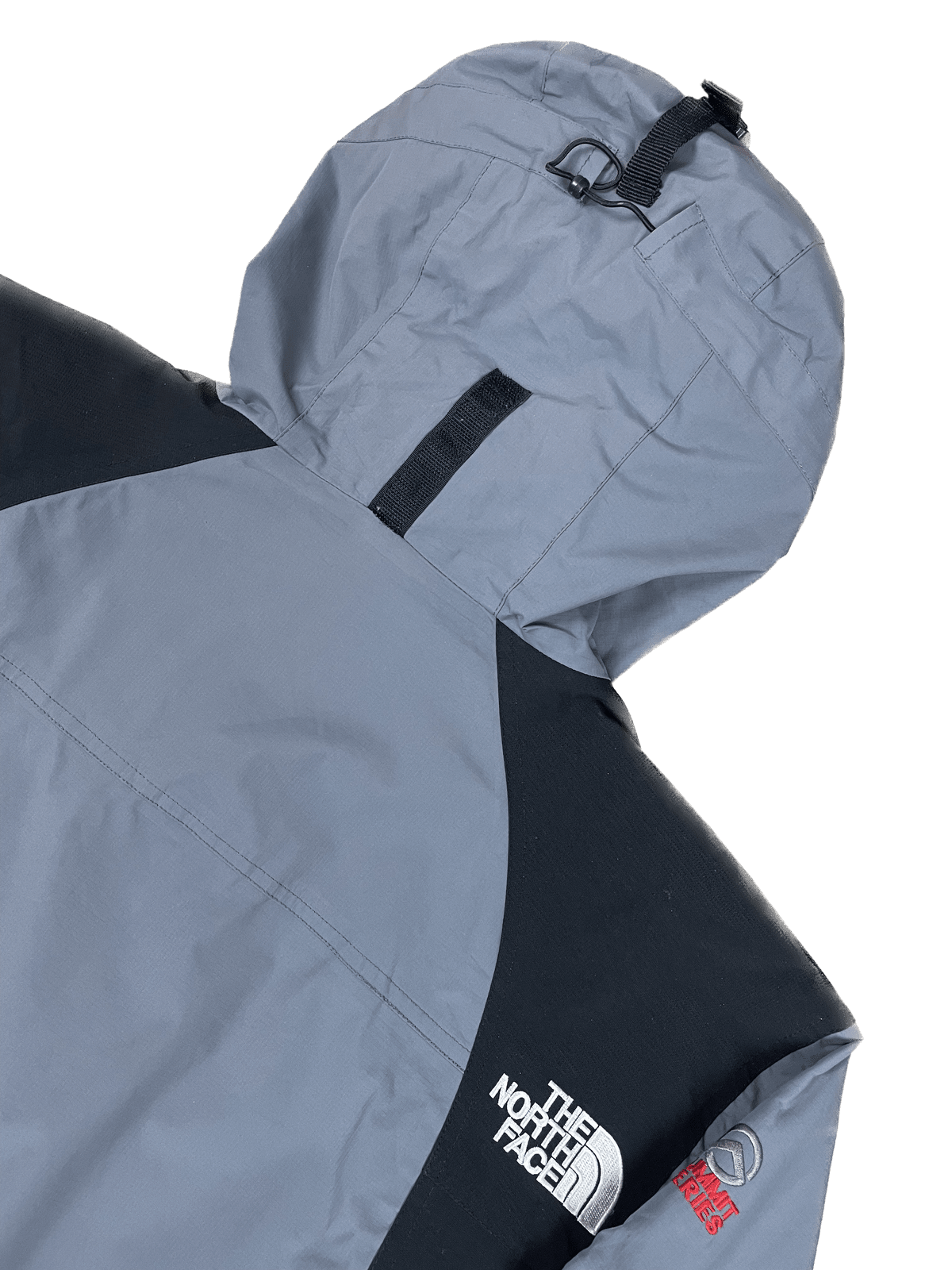 The North Face Summit Series Gore-Tex Regenjacke Grau/Schwarz XL - Funktionale und Bequeme Jacke Vintage Klamotten, Secondhand Klamotten, Retro Mode, Nachhaltige Mode, Einzigartige Stücke, Zeitlose Mode, Umweltfreundliche Kleidung, Stilvolle Secondhand Mode, Hochwertige Vintage Kleidung