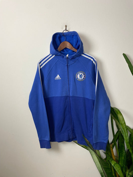 Vintage Adidas Trainingsjacke Blau M - Sportliche Kapuzenjacke für Damen Vintage Klamotten, Secondhand Klamotten, Retro Mode, Nachhaltige Mode, Einzigartige Stücke, Zeitlose Mode, Umweltfreundliche Kleidung, Stilvolle Secondhand Mode, Hochwertige Vintage Kleidung