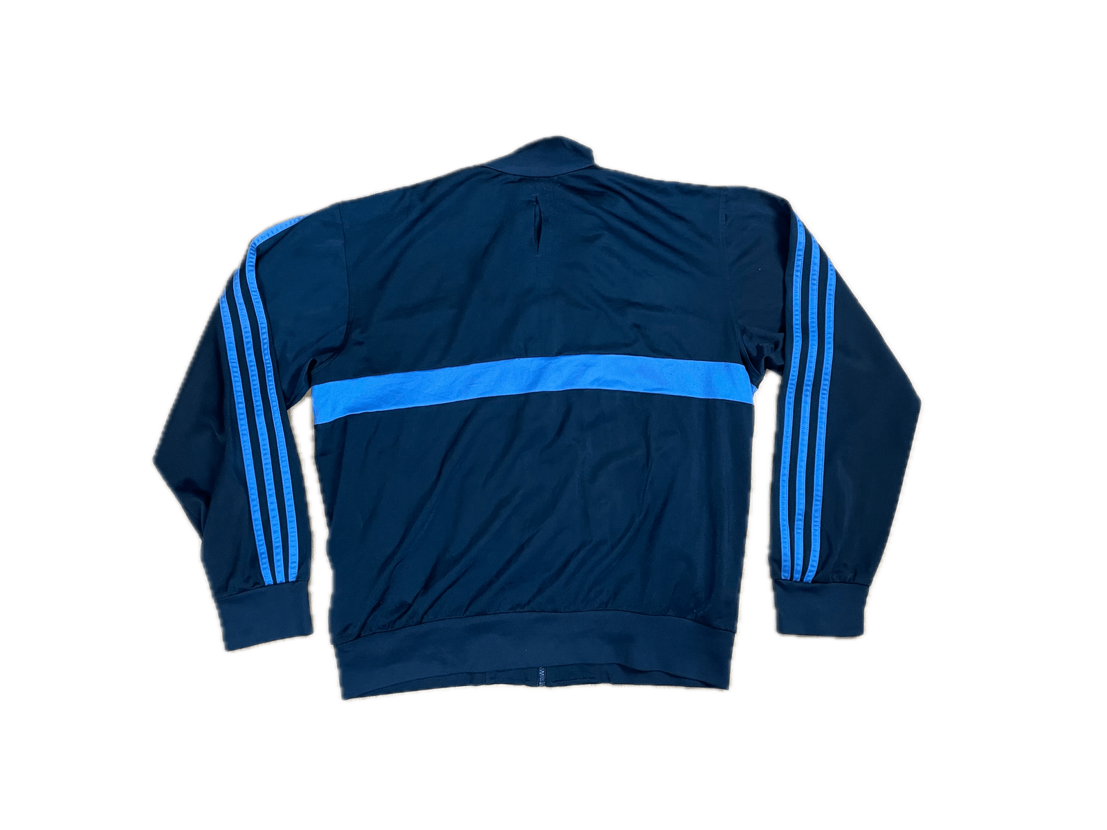 Vintage Adidas Trainingsjacke Schwarz/Blau M - Stylische und Bequeme Jacke Vintage Klamotten, Secondhand Klamotten, Retro Mode, Nachhaltige Mode, Einzigartige Stücke, Zeitlose Mode, Umweltfreundliche Kleidung, Stilvolle Secondhand Mode, Hochwertige Vintage Kleidung