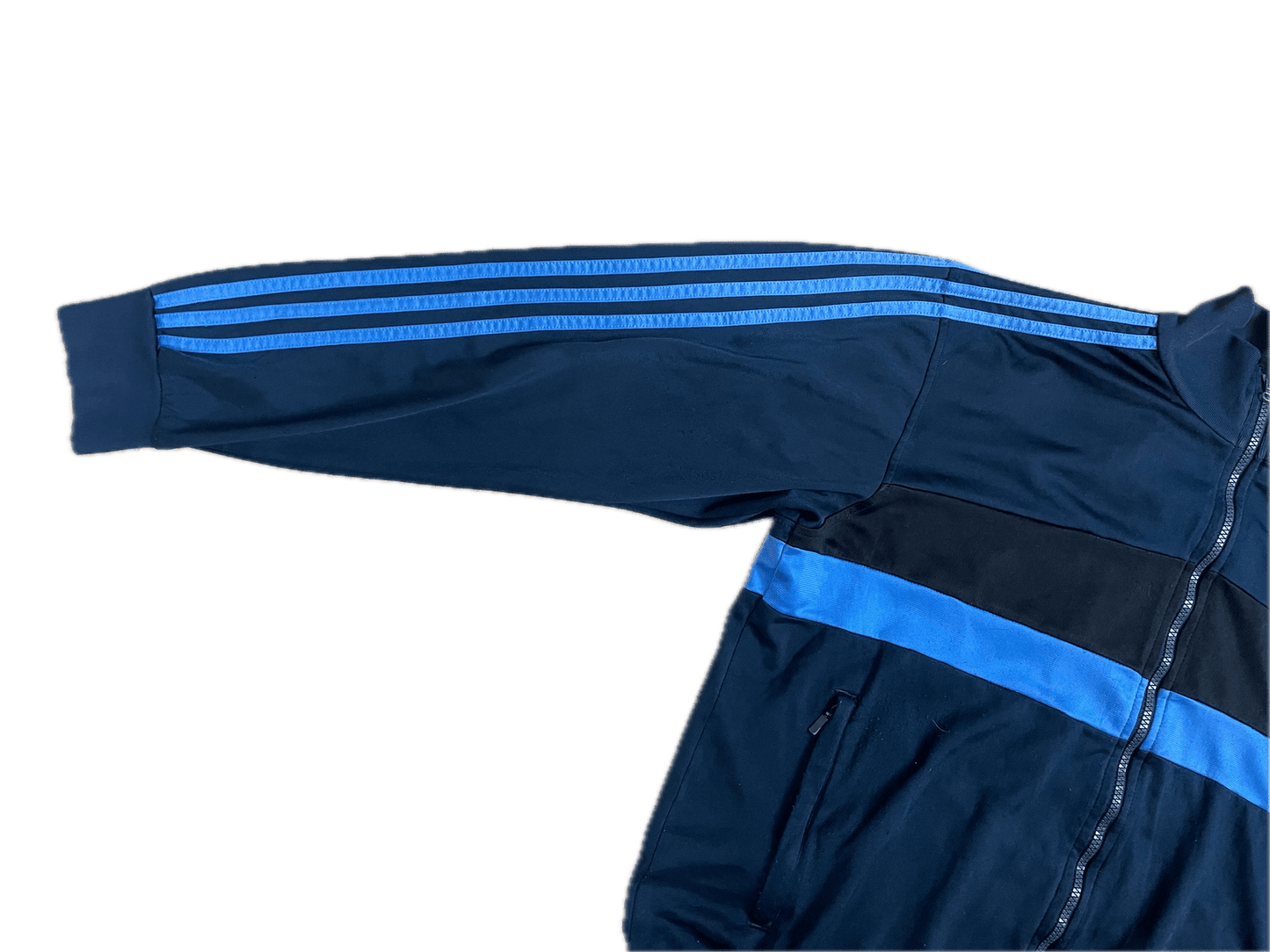 Vintage Adidas Trainingsjacke Schwarz/Blau M - Stylische und Bequeme Jacke Vintage Klamotten, Secondhand Klamotten, Retro Mode, Nachhaltige Mode, Einzigartige Stücke, Zeitlose Mode, Umweltfreundliche Kleidung, Stilvolle Secondhand Mode, Hochwertige Vintage Kleidung