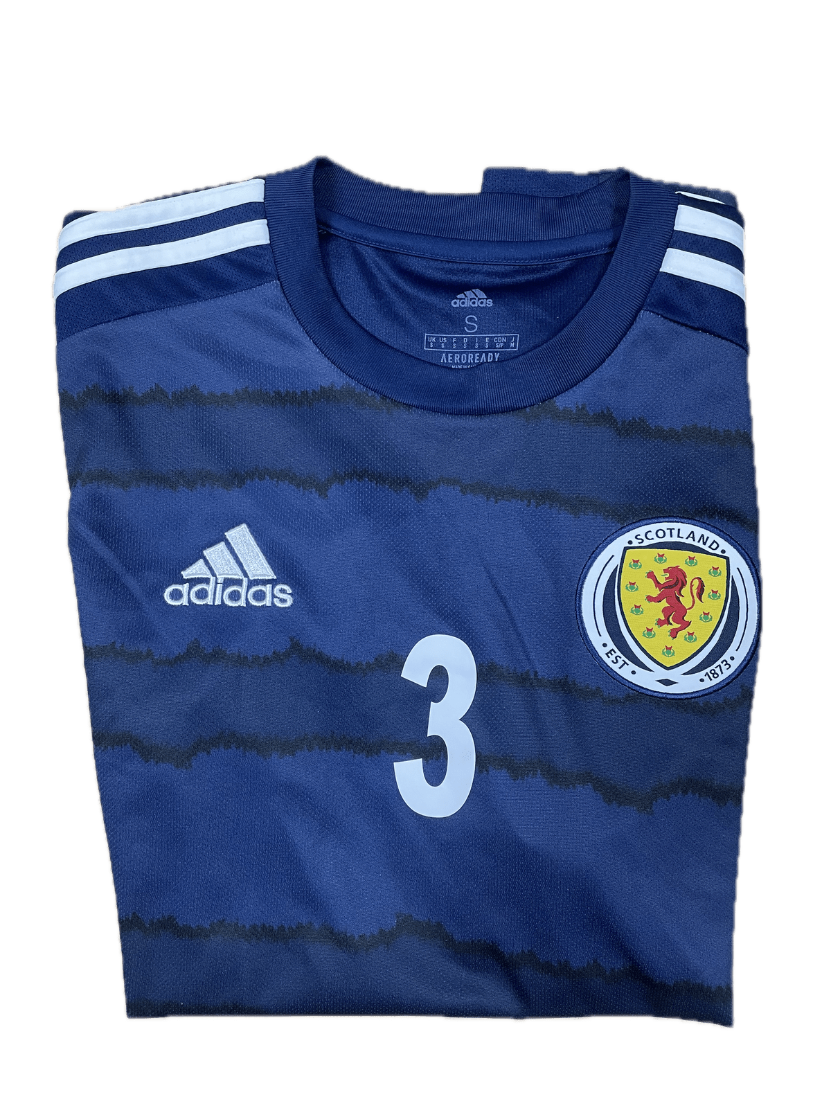 Vintage Adidas Trikot Jersey T-Shirt Robertson #3 Schottland Blau S - Klassisches und Bequemes Trikot Vintage Klamotten, Secondhand Klamotten, Retro Mode, Nachhaltige Mode, Einzigartige Stücke, Zeitlose Mode, Umweltfreundliche Kleidung, Stilvolle Secondhand Mode, Hochwertige Vintage Kleidung