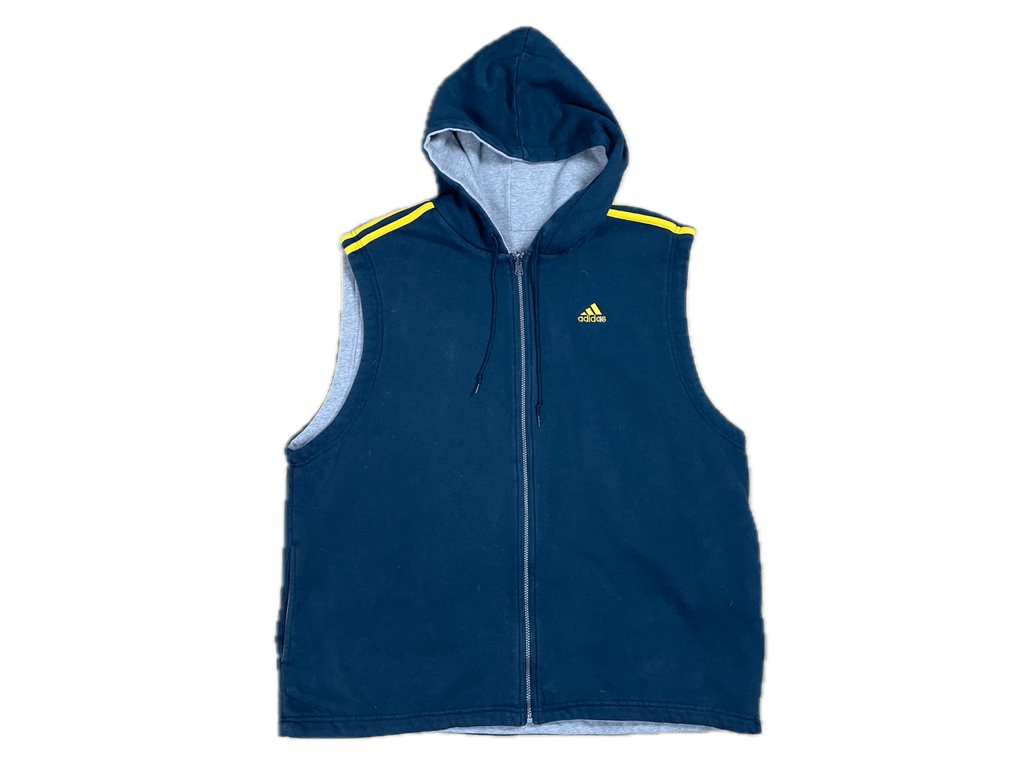 Vintage Adidas Weste Dunkelblau XXL - Sportliche und Bequeme Weste Vintage Klamotten, Secondhand Klamotten, Retro Mode, Nachhaltige Mode, Einzigartige Stücke, Zeitlose Mode, Umweltfreundliche Kleidung, Stilvolle Secondhand Mode, Hochwertige Vintage Kleidung