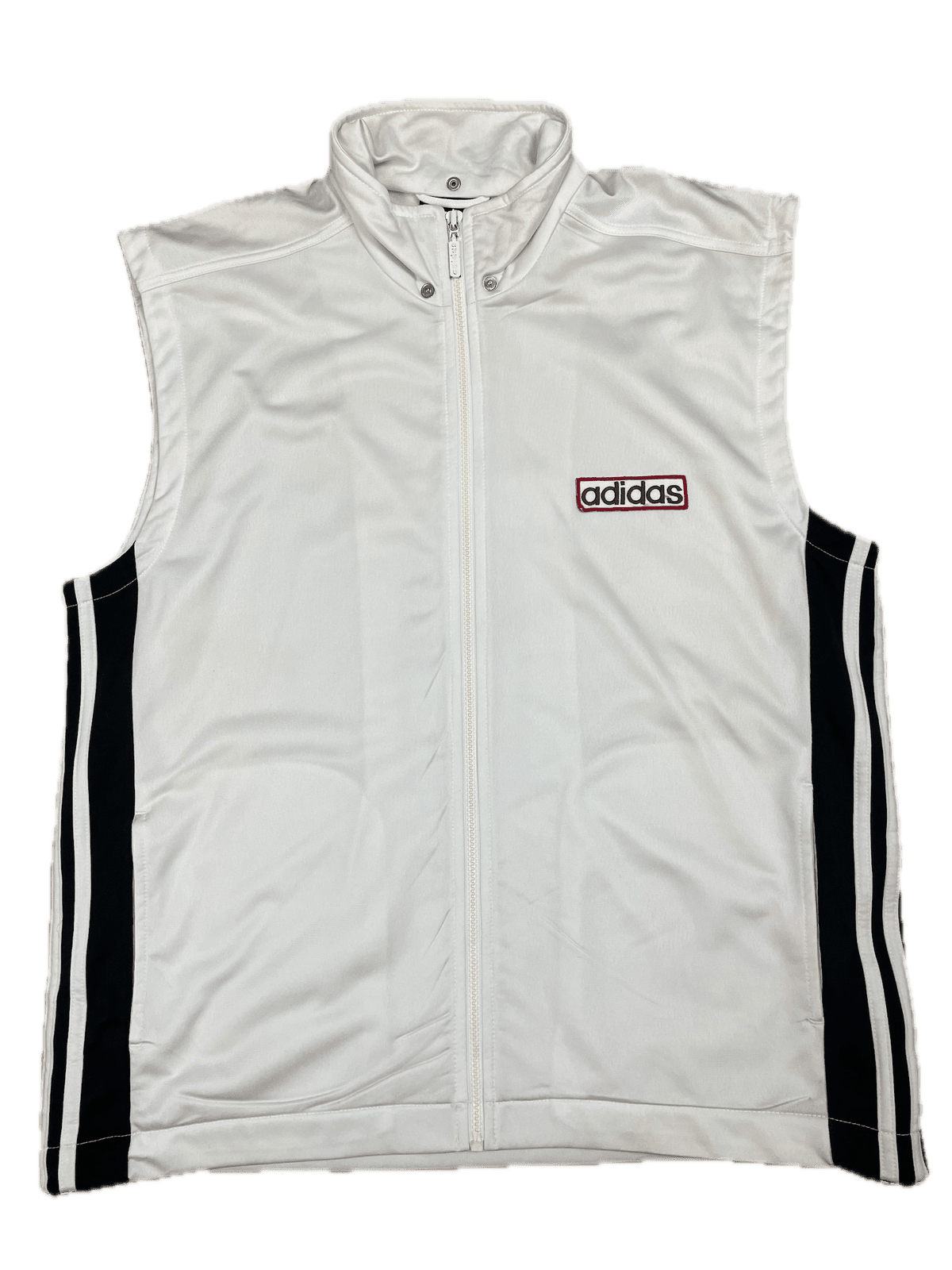 Vintage Adidas Weste Weiß L - Klassische und Vielseitige Weste Vintage Klamotten, Secondhand Klamotten, Retro Mode, Nachhaltige Mode, Einzigartige Stücke, Zeitlose Mode, Umweltfreundliche Kleidung, Stilvolle Secondhand Mode, Hochwertige Vintage Kleidung