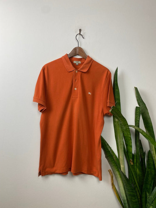 Vintage Burberry Poloshirt Slim Fit Orange L - Klassisches und Elegantes Poloshirt Vintage Klamotten, Secondhand Klamotten, Retro Mode, Nachhaltige Mode, Einzigartige Stücke, Zeitlose Mode, Umweltfreundliche Kleidung, Stilvolle Secondhand Mode, Hochwertige Vintage Kleidung