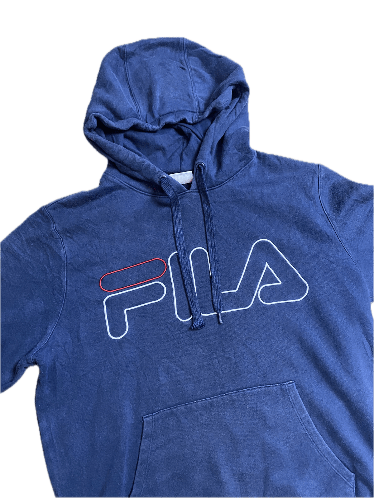 Vintage FILA Hoodie Dunkelblau S - Klassischer und Bequemer Hoodie Vintage Klamotten, Secondhand Klamotten, Retro Mode, Nachhaltige Mode, Einzigartige Stücke, Zeitlose Mode, Umweltfreundliche Kleidung, Stilvolle Secondhand Mode, Hochwertige Vintage Kleidung
