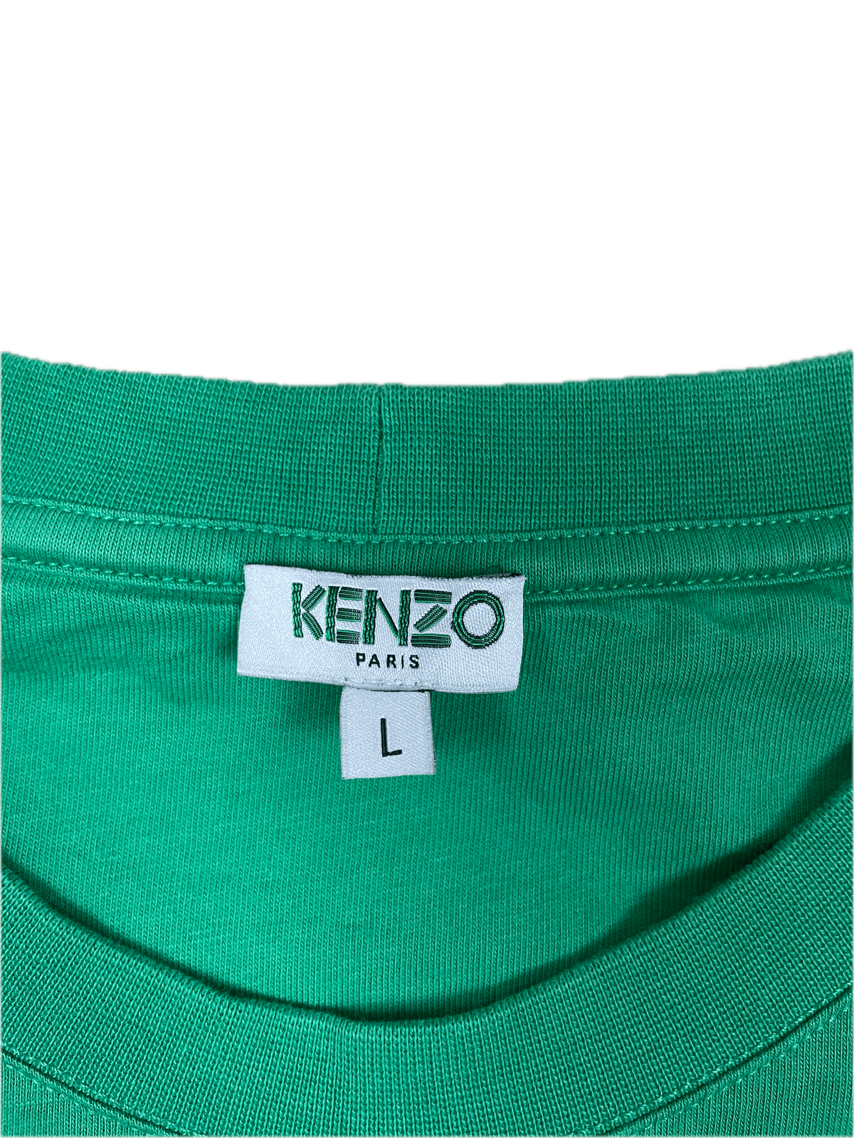 Vintage Kenzo Paris T-Shirt Grün L - Basic Bequemes Herren Shirt Vintage Klamotten, Secondhand Klamotten, Retro Mode, Nachhaltige Mode, Einzigartige Stücke, Zeitlose Mode, Umweltfreundliche Kleidung, Stilvolle Secondhand Mode, Hochwertige Vintage Kleidung