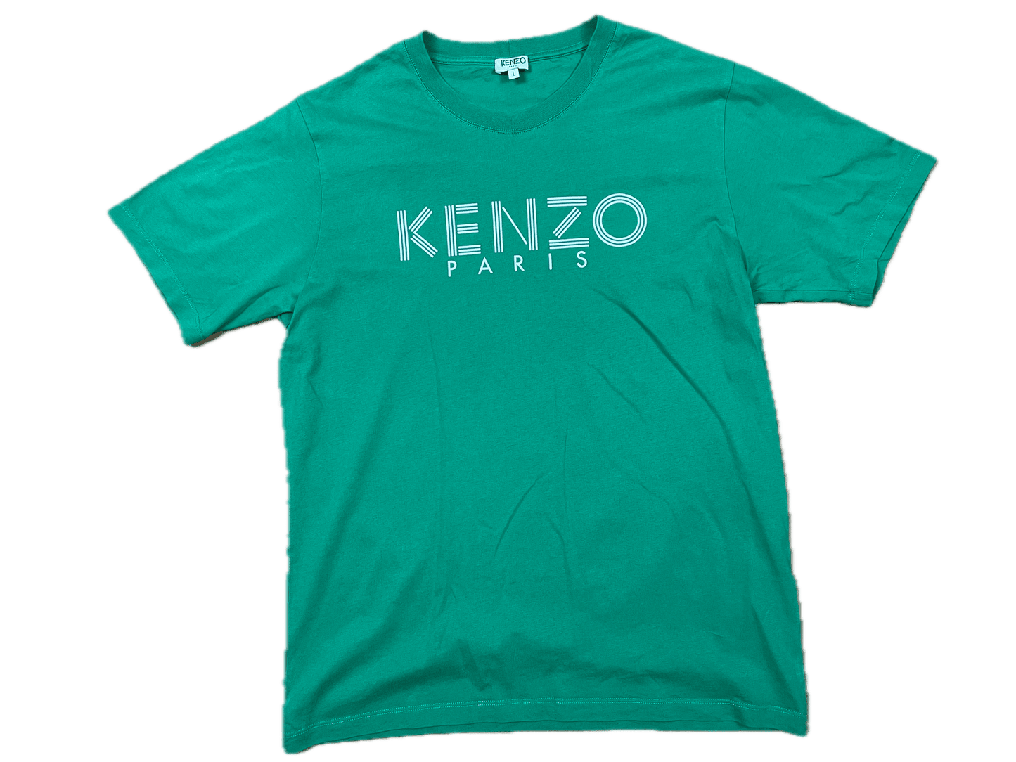 Vintage Kenzo Paris T-Shirt Grün L - Basic Bequemes Herren Shirt Vintage Klamotten, Secondhand Klamotten, Retro Mode, Nachhaltige Mode, Einzigartige Stücke, Zeitlose Mode, Umweltfreundliche Kleidung, Stilvolle Secondhand Mode, Hochwertige Vintage Kleidung