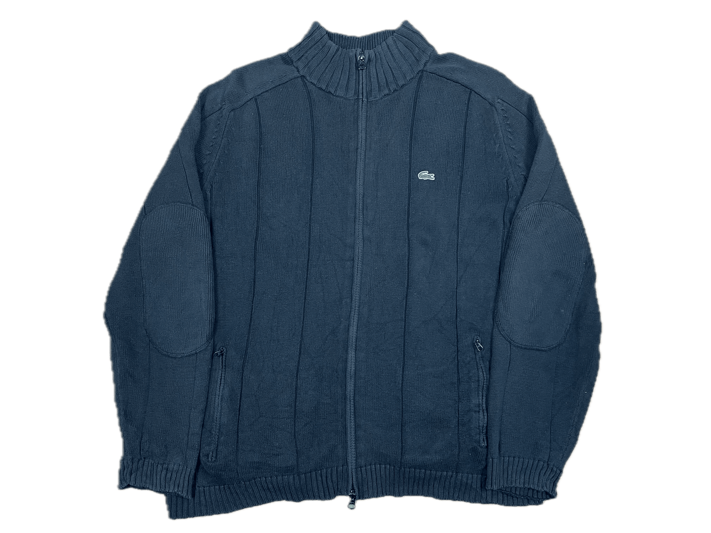 Vintage Lacoste Strickjacke Schwarz M - Schlichte Leichte Herren Jacke Vintage Klamotten, Secondhand Klamotten, Retro Mode, Nachhaltige Mode, Einzigartige Stücke, Zeitlose Mode, Umweltfreundliche Kleidung, Stilvolle Secondhand Mode, Hochwertige Vintage Kleidung