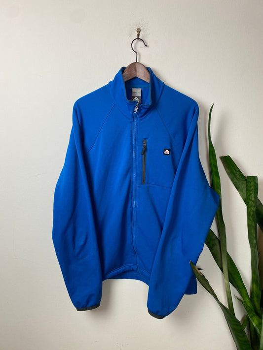 Vintage Nike ACG Jacke Therma-Fit Blau L - Funktionale und Bequeme Jacke Vintage Klamotten, Secondhand Klamotten, Retro Mode, Nachhaltige Mode, Einzigartige Stücke, Zeitlose Mode, Umweltfreundliche Kleidung, Stilvolle Secondhand Mode, Hochwertige Vintage Kleidung