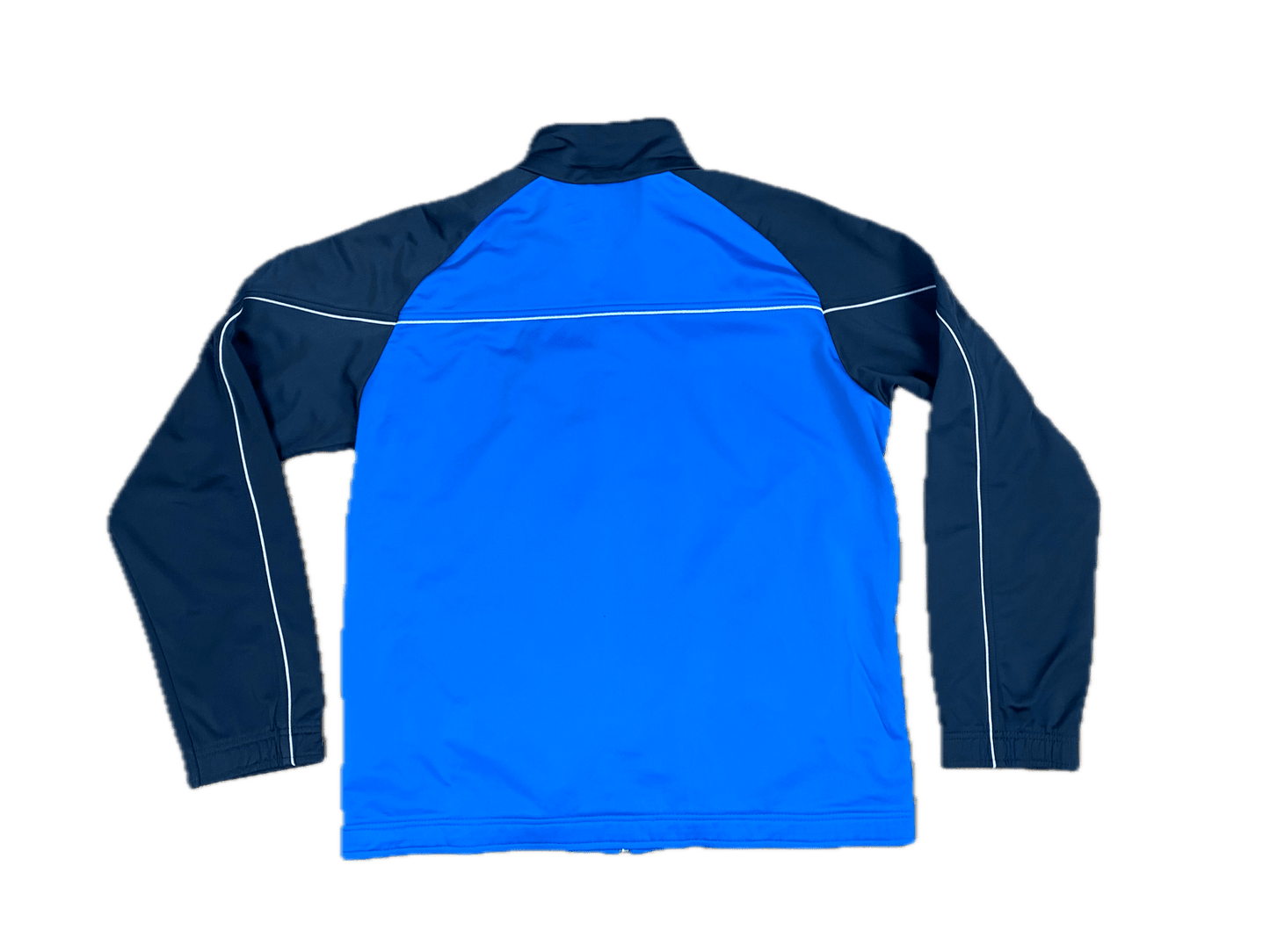 Vintage Nike Trainingsjacke Blau/Grau L - Leichte Sportliche Herren Jacke Vintage Klamotten, Secondhand Klamotten, Retro Mode, Nachhaltige Mode, Einzigartige Stücke, Zeitlose Mode, Umweltfreundliche Kleidung, Stilvolle Secondhand Mode, Hochwertige Vintage Kleidung
