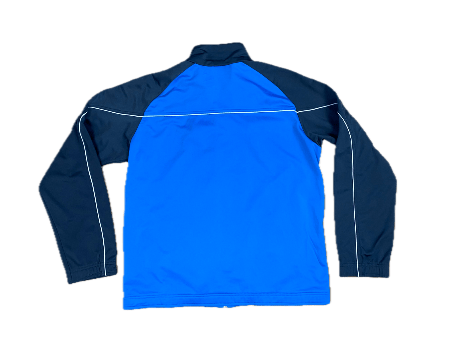Vintage Nike Trainingsjacke Blau/Grau L - Leichte Sportliche Herren Jacke Vintage Klamotten, Secondhand Klamotten, Retro Mode, Nachhaltige Mode, Einzigartige Stücke, Zeitlose Mode, Umweltfreundliche Kleidung, Stilvolle Secondhand Mode, Hochwertige Vintage Kleidung