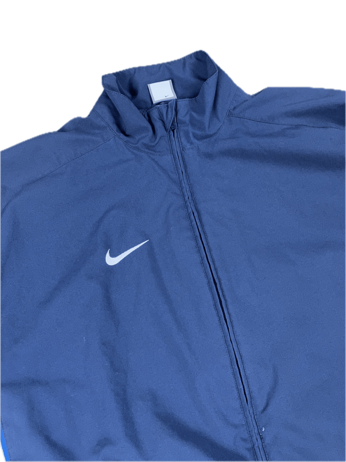 Vintage Nike Trainingsjacke Dunkelblau L - Leichte Basic Herren Jacke Vintage Klamotten, Secondhand Klamotten, Retro Mode, Nachhaltige Mode, Einzigartige Stücke, Zeitlose Mode, Umweltfreundliche Kleidung, Stilvolle Secondhand Mode, Hochwertige Vintage Kleidung