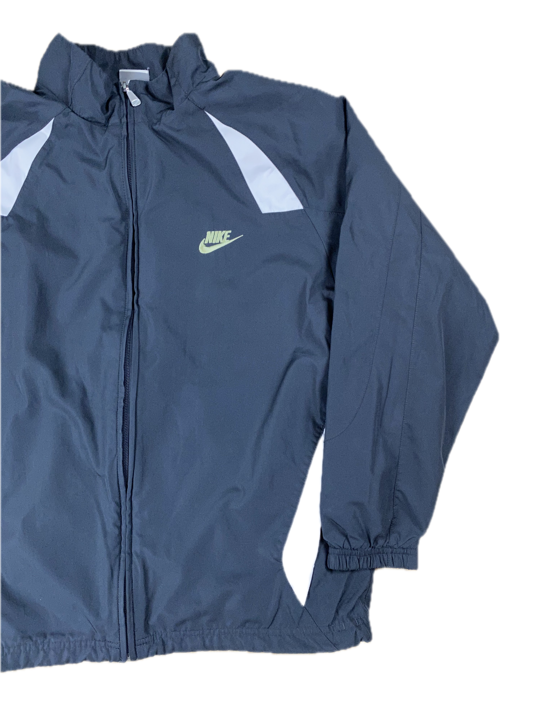 Vintage Nike Trainingsjacke Schwarz L - Sportliche Damen Jacke Vintage Klamotten, Secondhand Klamotten, Retro Mode, Nachhaltige Mode, Einzigartige Stücke, Zeitlose Mode, Umweltfreundliche Kleidung, Stilvolle Secondhand Mode, Hochwertige Vintage Kleidung