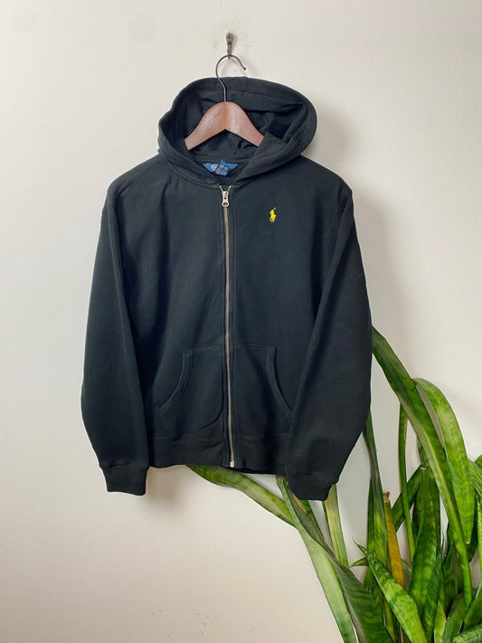 Vintage Ralph Lauren Kapuzenjacke Vintage Klamotten, Secondhand Klamotten, Retro Mode, Nachhaltige Mode, Einzigartige Stücke, Zeitlose Mode, Umweltfreundliche Kleidung, Stilvolle Secondhand Mode, Hochwertige Vintage Kleidung