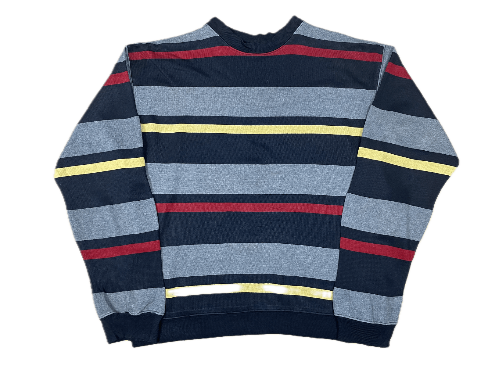 Vintage Ralph Lauren Sweater Grau/Schwarz/Rot/Gelb M - Schöner Gemütlicher Herren Pullover Vintage Klamotten, Secondhand Klamotten, Retro Mode, Nachhaltige Mode, Einzigartige Stücke, Zeitlose Mode, Umweltfreundliche Kleidung, Stilvolle Secondhand Mode, Hochwertige Vintage Kleidung