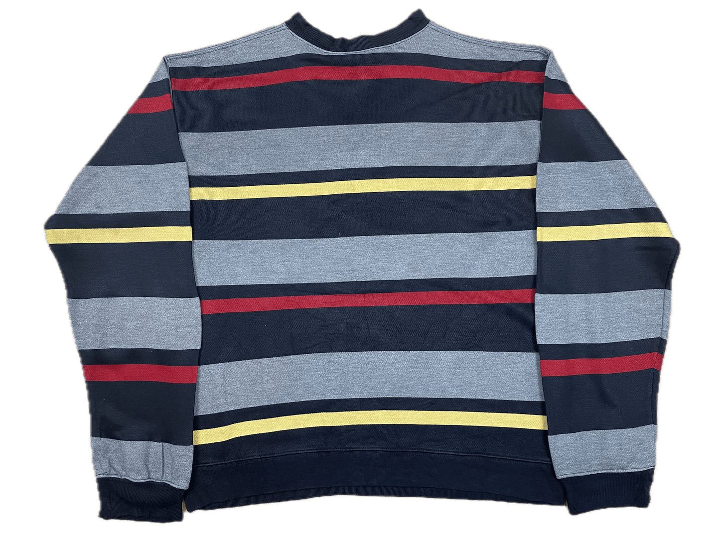 Vintage Ralph Lauren Sweater Grau/Schwarz/Rot/Gelb M - Schöner Gemütlicher Herren Pullover Vintage Klamotten, Secondhand Klamotten, Retro Mode, Nachhaltige Mode, Einzigartige Stücke, Zeitlose Mode, Umweltfreundliche Kleidung, Stilvolle Secondhand Mode, Hochwertige Vintage Kleidung
