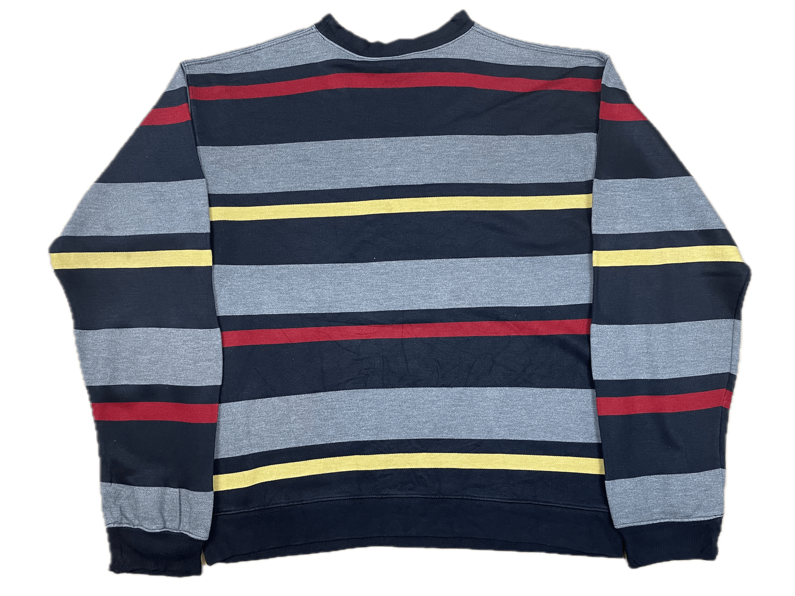 Vintage Ralph Lauren Sweater Grau/Schwarz/Rot/Gelb M - Schöner Gemütlicher Herren Pullover Vintage Klamotten, Secondhand Klamotten, Retro Mode, Nachhaltige Mode, Einzigartige Stücke, Zeitlose Mode, Umweltfreundliche Kleidung, Stilvolle Secondhand Mode, Hochwertige Vintage Kleidung