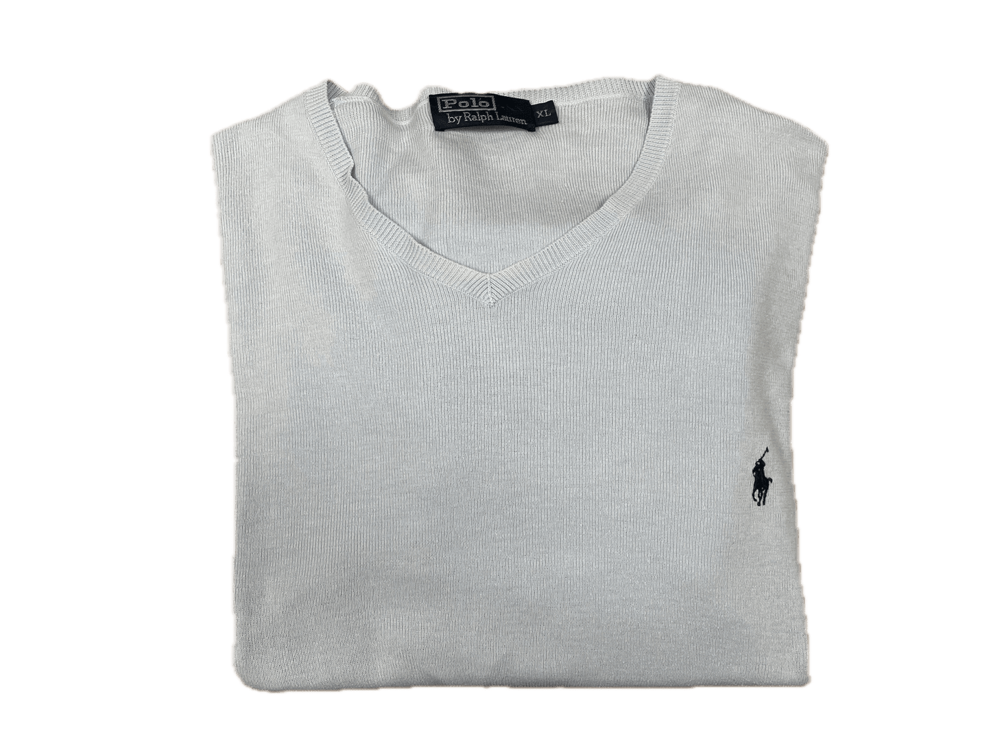 Vintage Ralph Lauren Sweater Hellblau XL - Lockeres Herren Longsleeve Vintage Klamotten, Secondhand Klamotten, Retro Mode, Nachhaltige Mode, Einzigartige Stücke, Zeitlose Mode, Umweltfreundliche Kleidung, Stilvolle Secondhand Mode, Hochwertige Vintage Kleidung