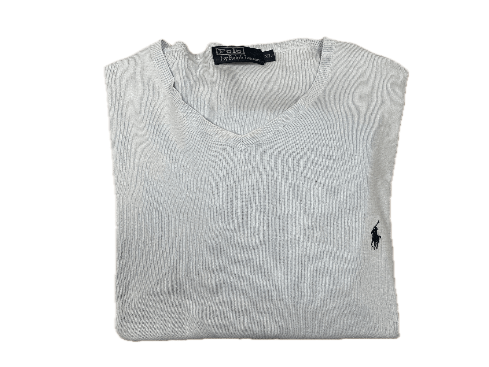 Vintage Ralph Lauren Sweater Hellblau XL - Lockeres Herren Longsleeve Vintage Klamotten, Secondhand Klamotten, Retro Mode, Nachhaltige Mode, Einzigartige Stücke, Zeitlose Mode, Umweltfreundliche Kleidung, Stilvolle Secondhand Mode, Hochwertige Vintage Kleidung