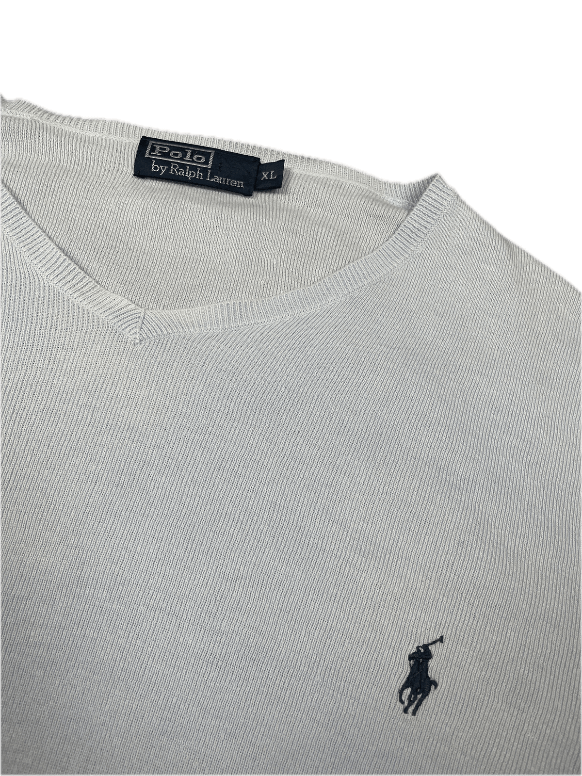 Vintage Ralph Lauren Sweater Hellblau XL - Lockeres Herren Longsleeve Vintage Klamotten, Secondhand Klamotten, Retro Mode, Nachhaltige Mode, Einzigartige Stücke, Zeitlose Mode, Umweltfreundliche Kleidung, Stilvolle Secondhand Mode, Hochwertige Vintage Kleidung