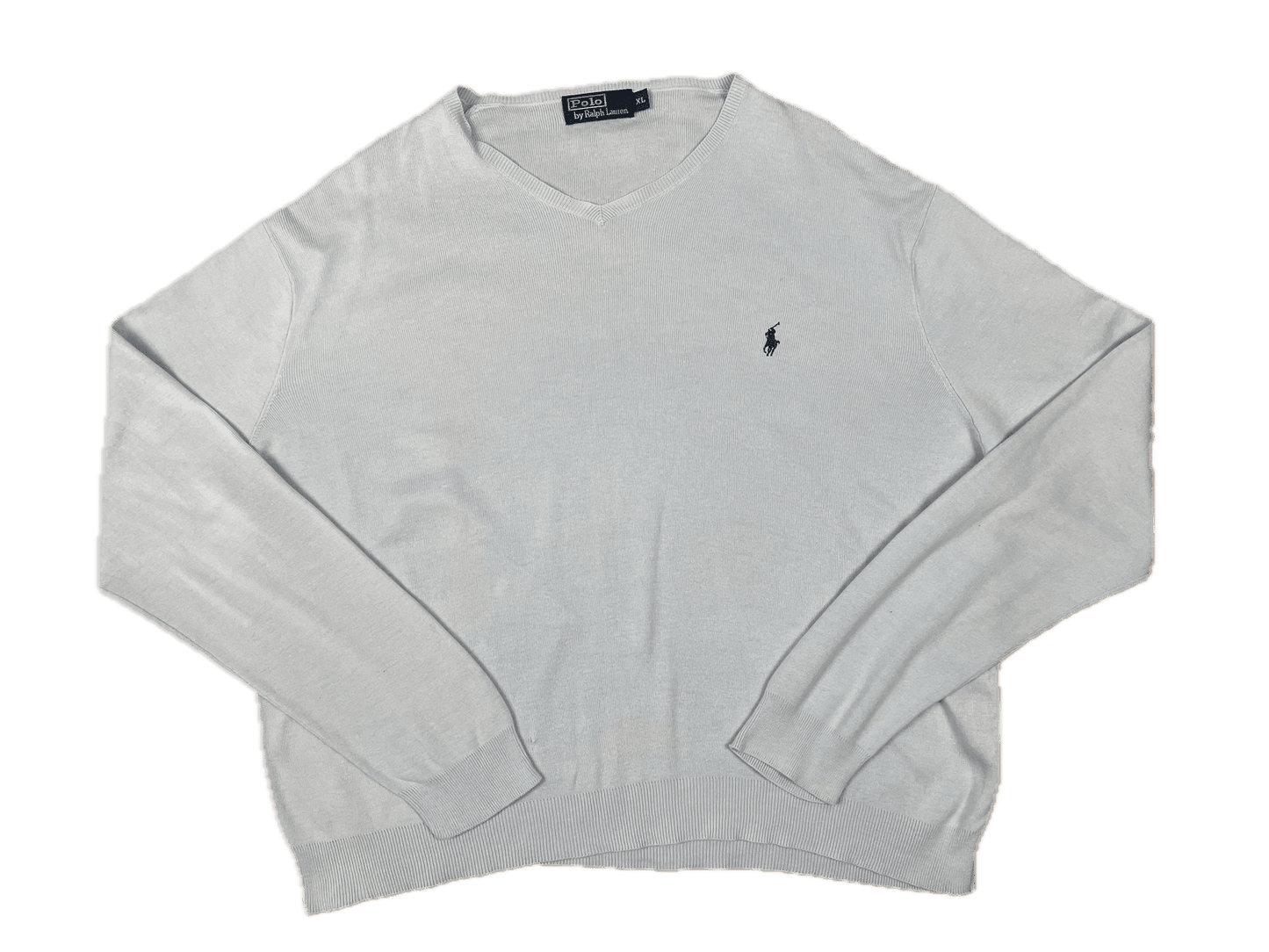 Vintage Ralph Lauren Sweater Hellblau XL - Lockeres Herren Longsleeve Vintage Klamotten, Secondhand Klamotten, Retro Mode, Nachhaltige Mode, Einzigartige Stücke, Zeitlose Mode, Umweltfreundliche Kleidung, Stilvolle Secondhand Mode, Hochwertige Vintage Kleidung