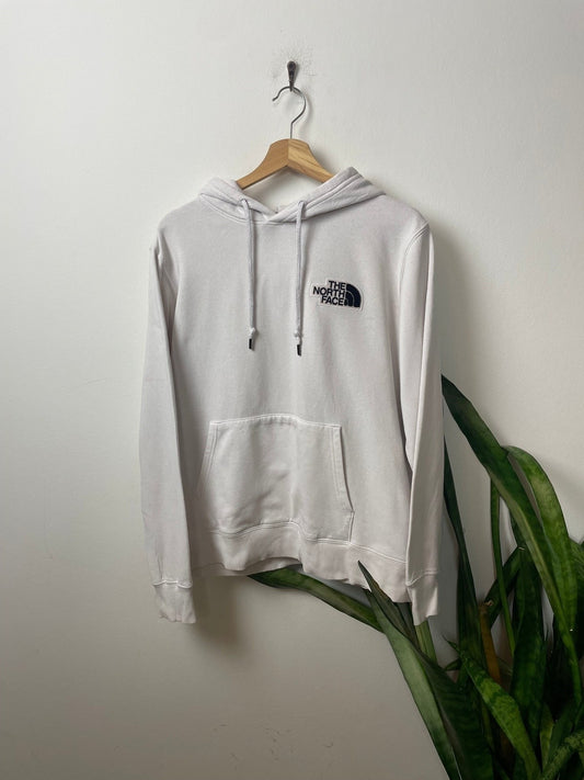 Vintage The North Face Hoodie Weiß L - Stylischer und Bequemer Hoodie Vintage Klamotten, Secondhand Klamotten, Retro Mode, Nachhaltige Mode, Einzigartige Stücke, Zeitlose Mode, Umweltfreundliche Kleidung, Stilvolle Secondhand Mode, Hochwertige Vintage Kleidung